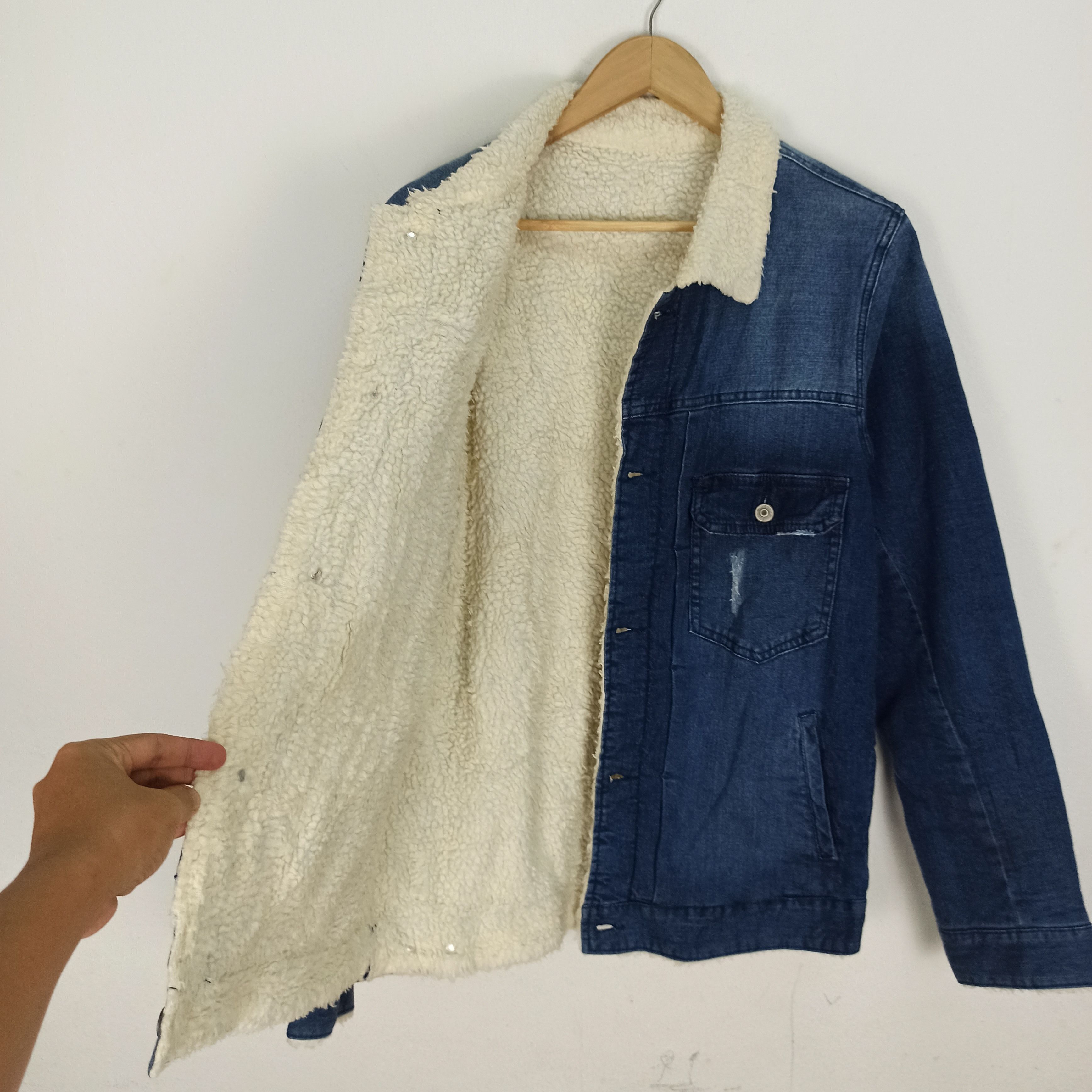 Beauty Beast Avail Trucker Sherpa Denim Style Japan Casual Jacket Size US M / EU 48-50 / 2 - 7 Thumbnail