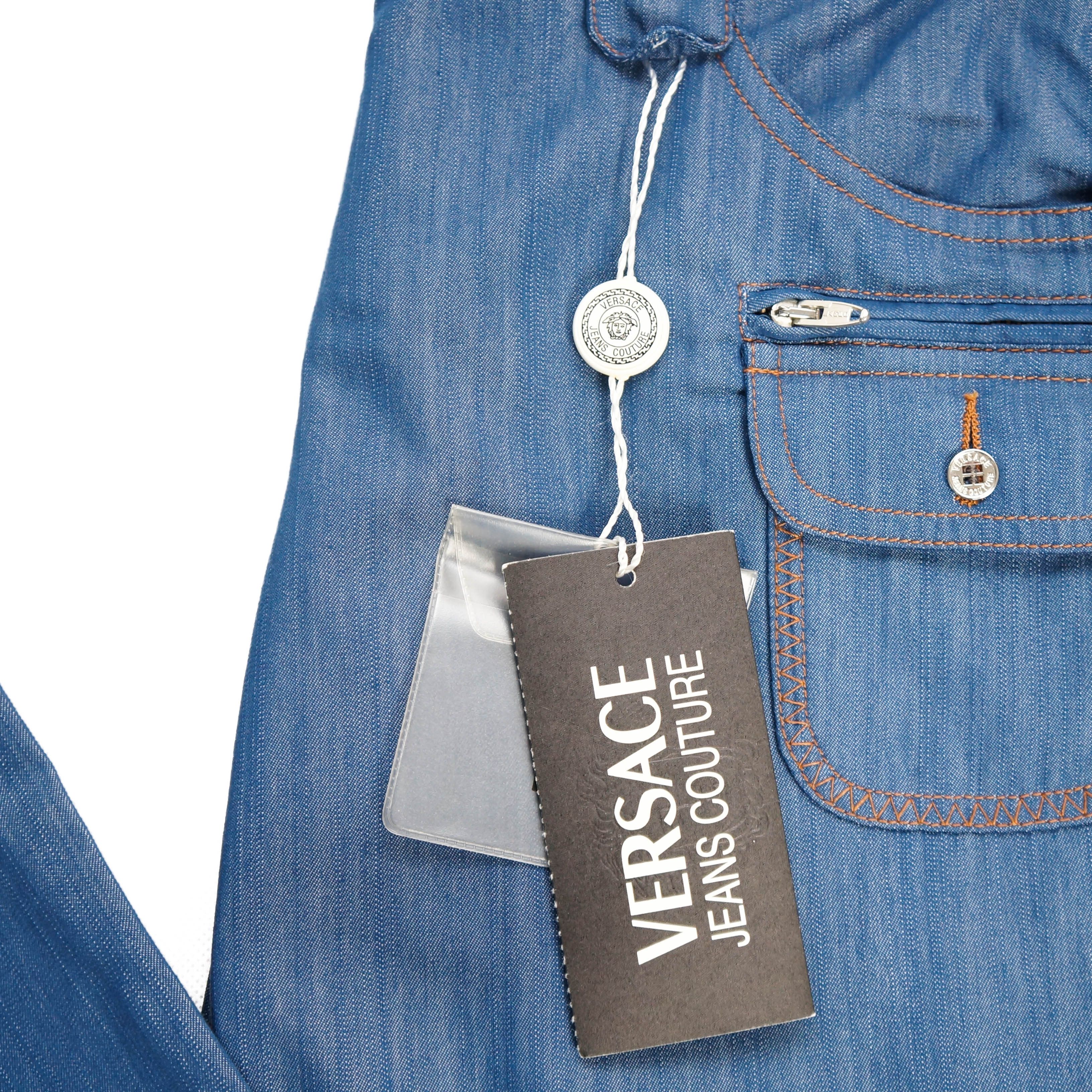 Versace VERSACE Jeans Couture 26/40 Blue Women Pants Vintage Size 26" / US 2 / IT 38 - 4 Thumbnail