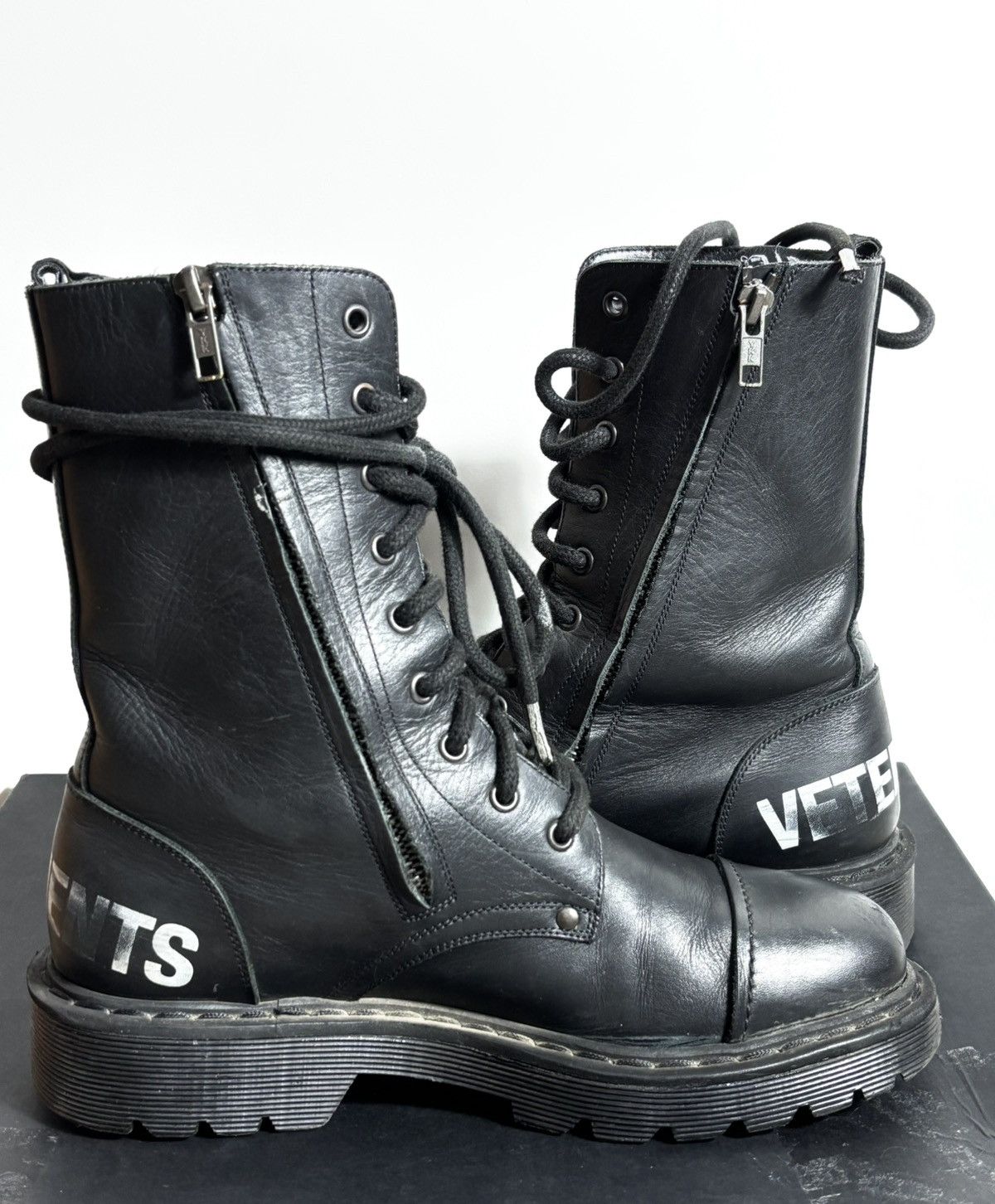 Vetements Vetements Combat Leather Bootd Size US 7 / EU 40 - 2 Thumbnail