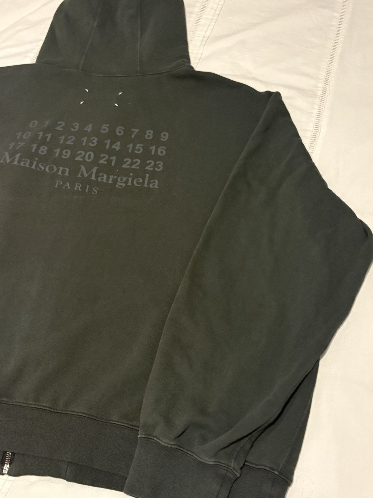 Maison Margiela Maison Margiela Numeric Logo Zipper Hoodie | Grailed