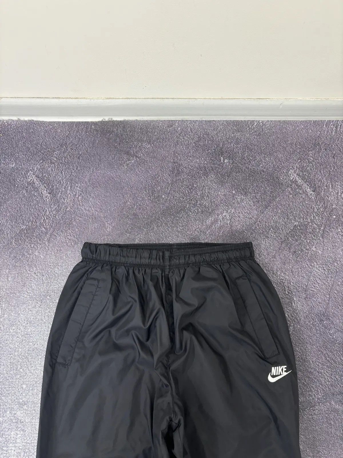 Nike × Vintage Vintage 90s Nike Y2K Drill Side Zip Retro Nylon Track Pants Size US 34 / EU 50 - 3 Thumbnail