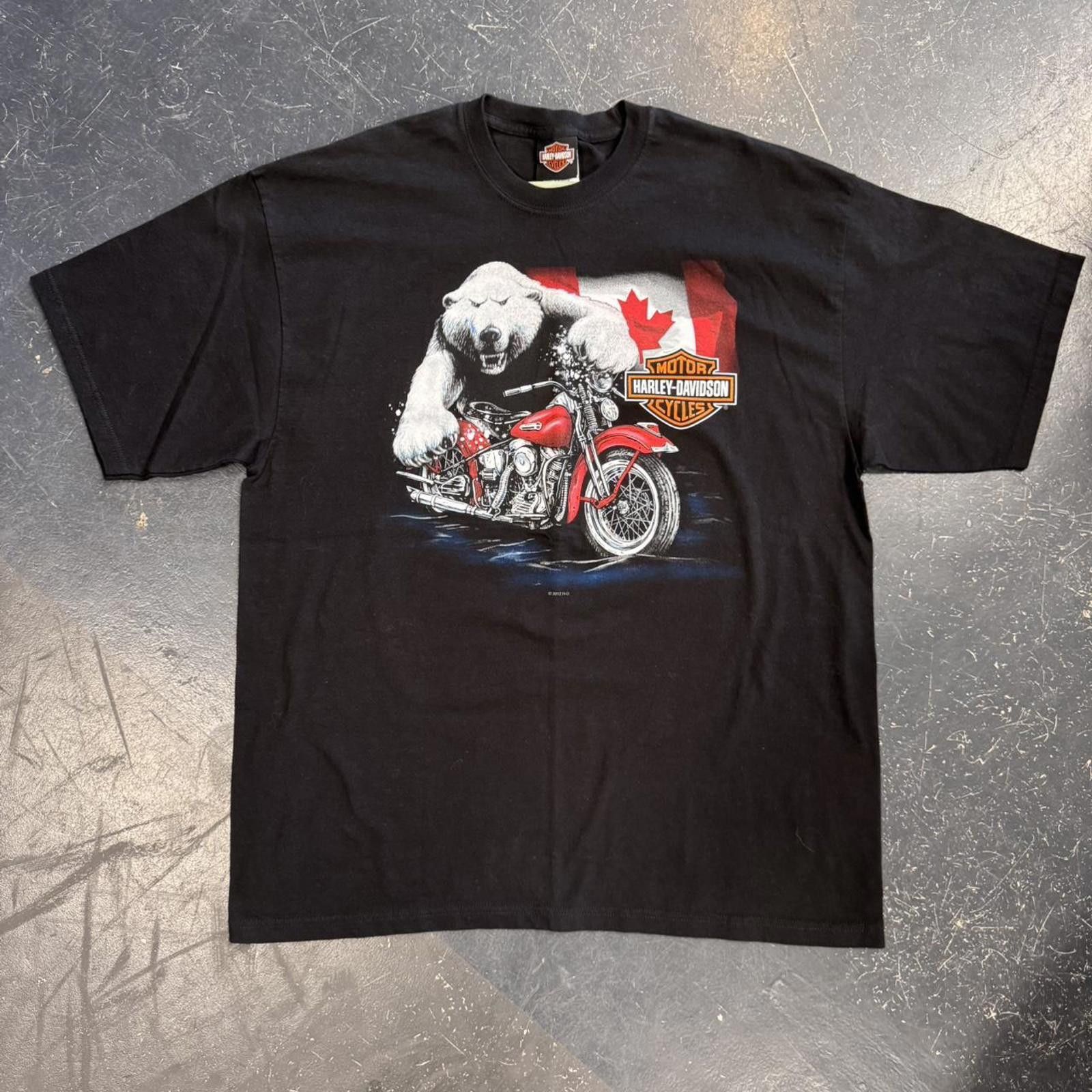 Harley Davidson Harley Davidson Polar Bear Biker Tee Size US XL / EU 56 / 4 - 4 Thumbnail