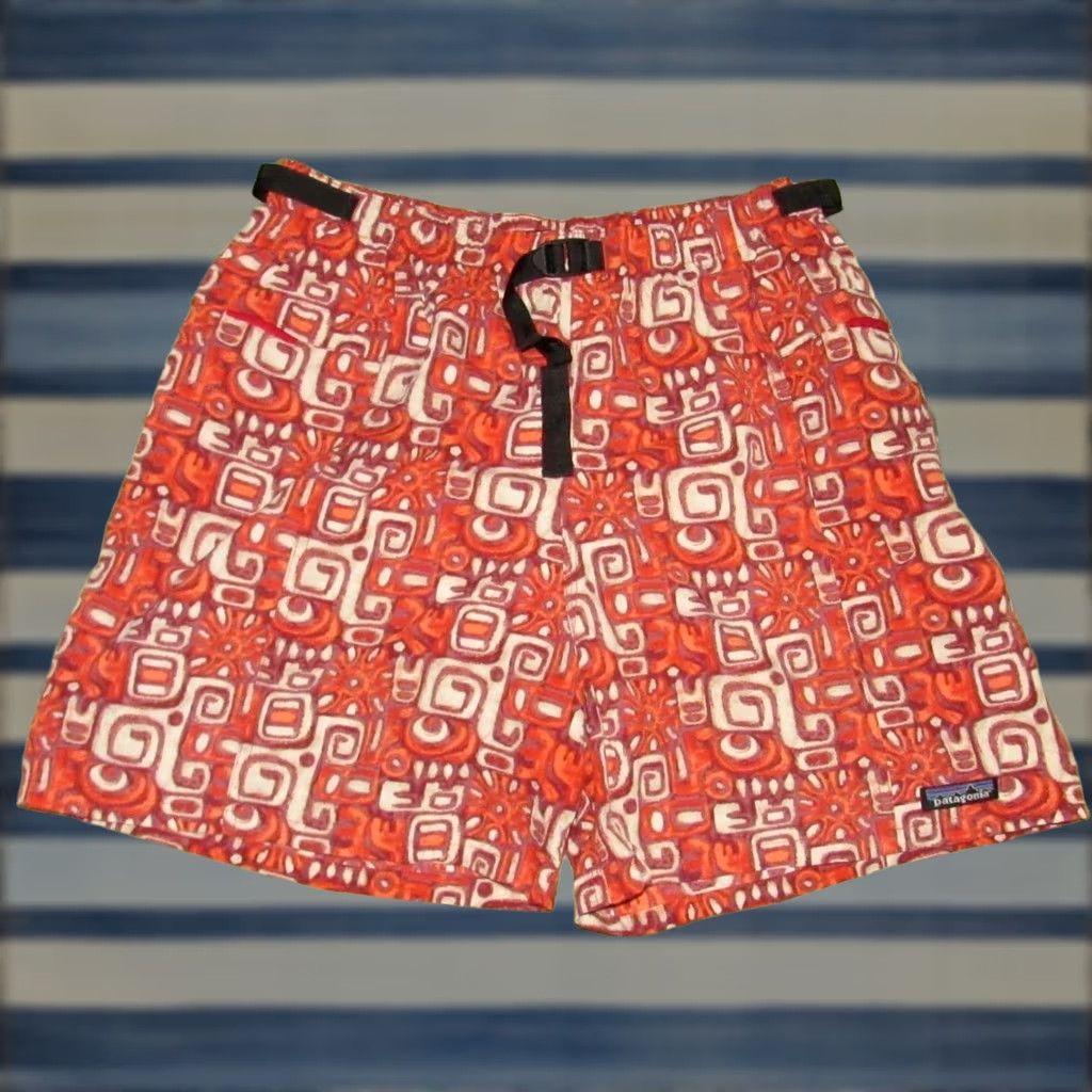 Patagonia Vtg 2001 PATAGONIA Tribal 5" Lined River Shorts Baggies Large Shirt Mens XS? Size US 33 - 1 Thumbnail