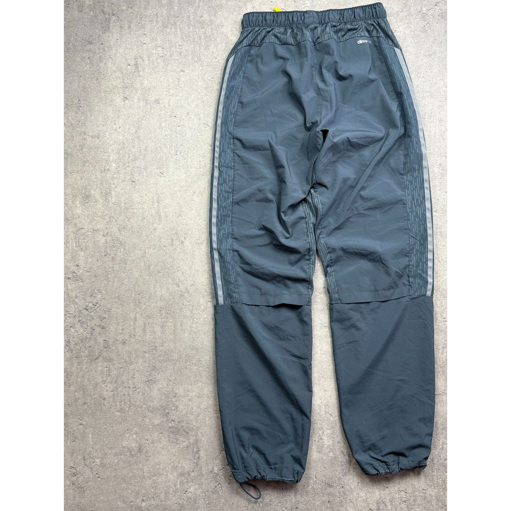 Adidas ADIDAS Grey Technical Tracksuit Bottoms • Adjustable Cuffs • Size US 30 / EU 46 - 8 Thumbnail