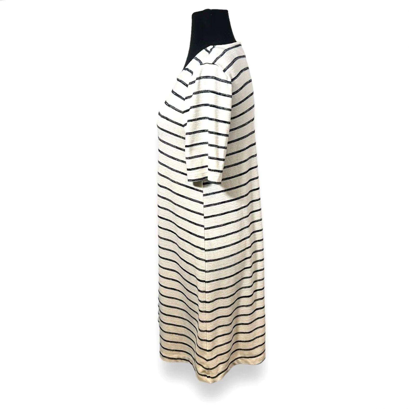 Gap Gap Striped Short Sleeve Tee Shirt Dress Womens Size S Cream Navy Size S / US 4 / IT 40 - 3 Thumbnail