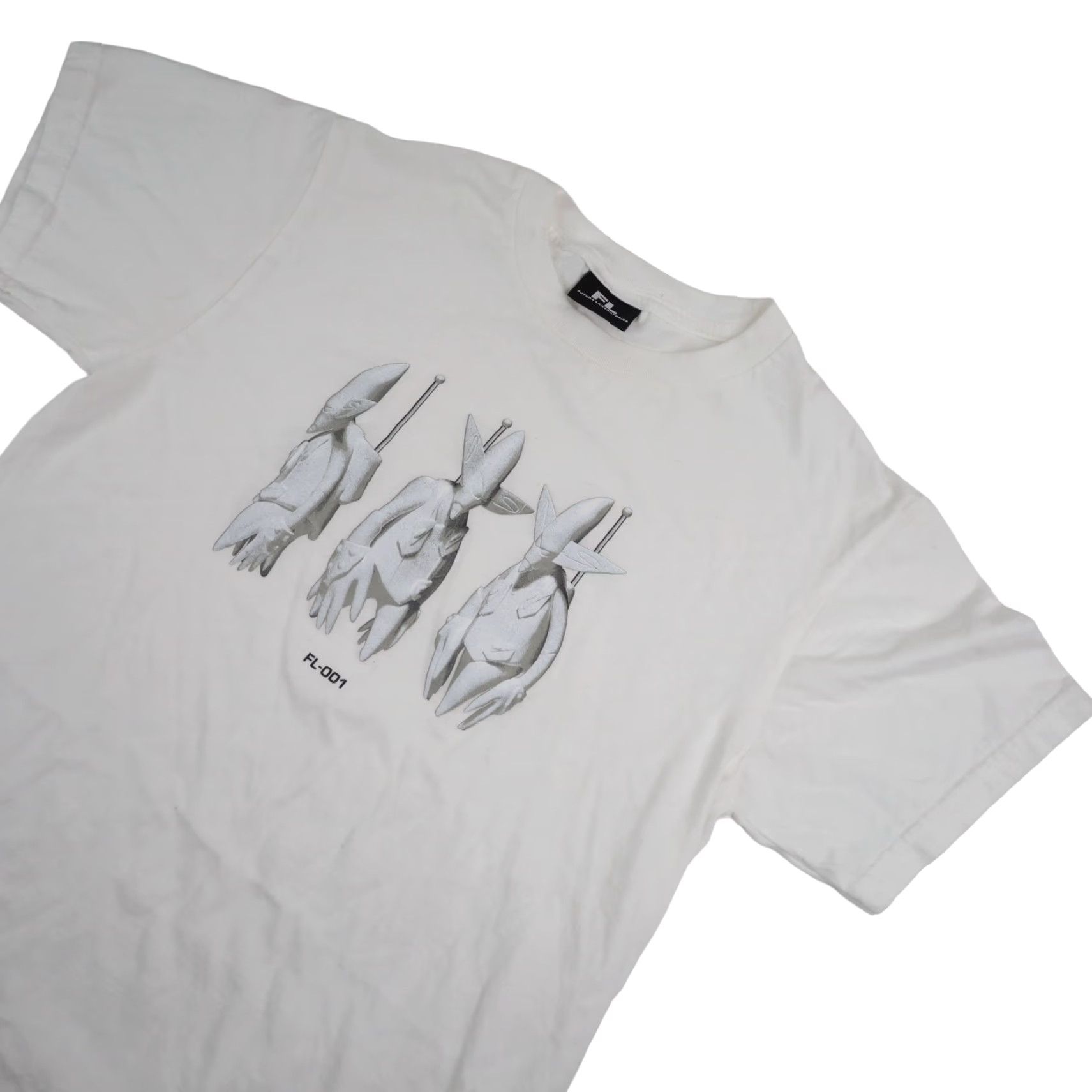 Vintage Futura Laboratories FL-001 Mens Small Graphic T Shirt White Size US S / EU 44-46 / 1 - 2 Thumbnail