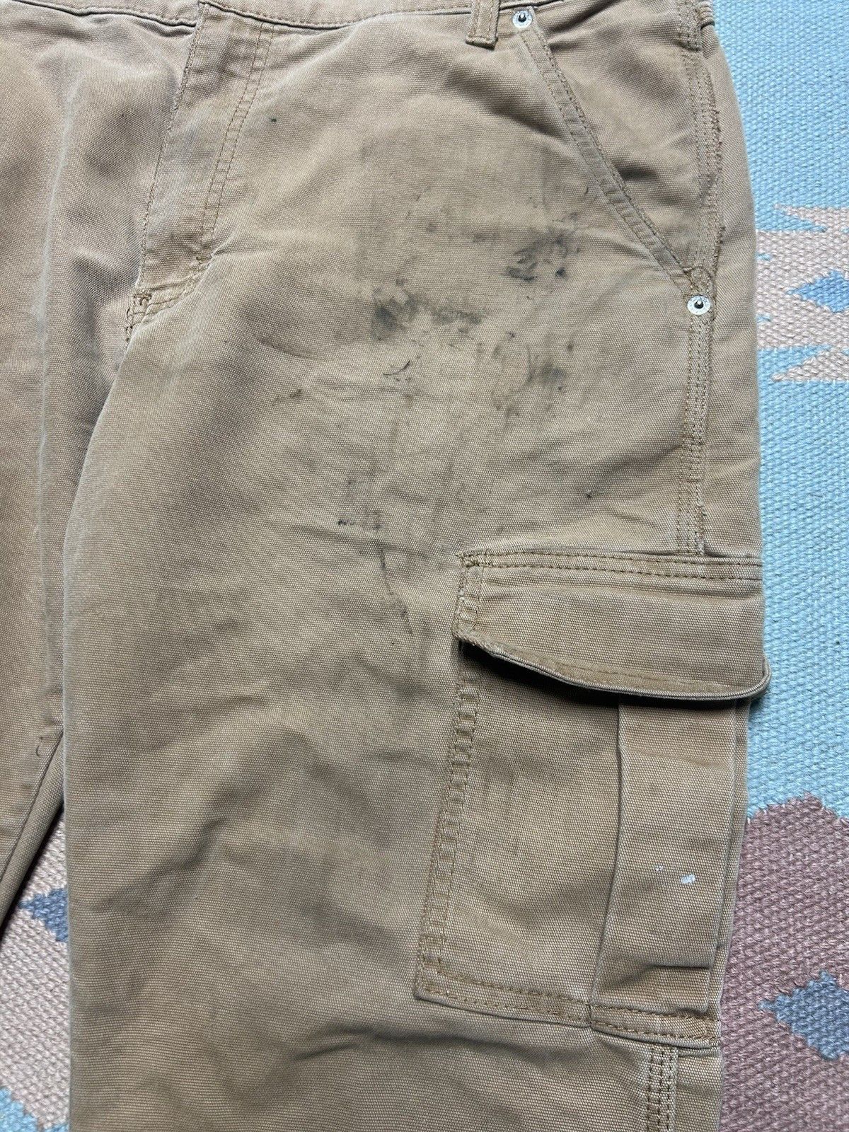 Vintage Dickies flex canvas cargo pants grunge workwear skater 38x28 Size US 38 / EU 54 - 7 Thumbnail