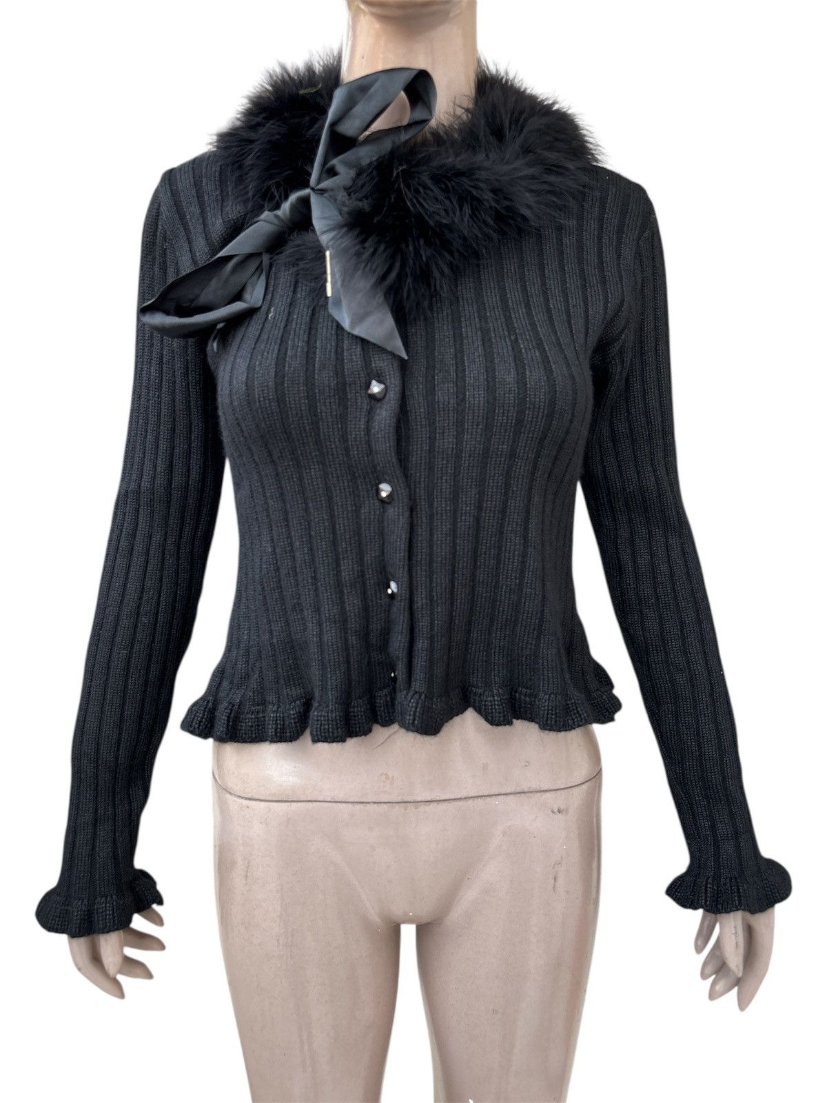 Gucci Y2K Tom Ford Era Fur Cardigan Size S / US 4 / IT 40 - 2 Thumbnail