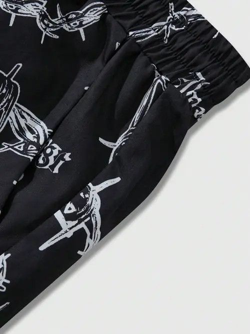Japanese Brand Print Y2k Shorts DRIP summer Size US 34 / EU 50 - 4 Thumbnail