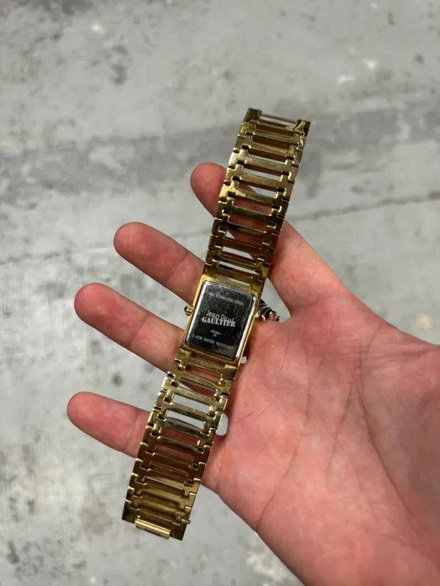 Jean Paul Gaultier × Vintage 2000s Jean Paul Gaultier Golden Rail Watch Size ONE SIZE - 3 Thumbnail