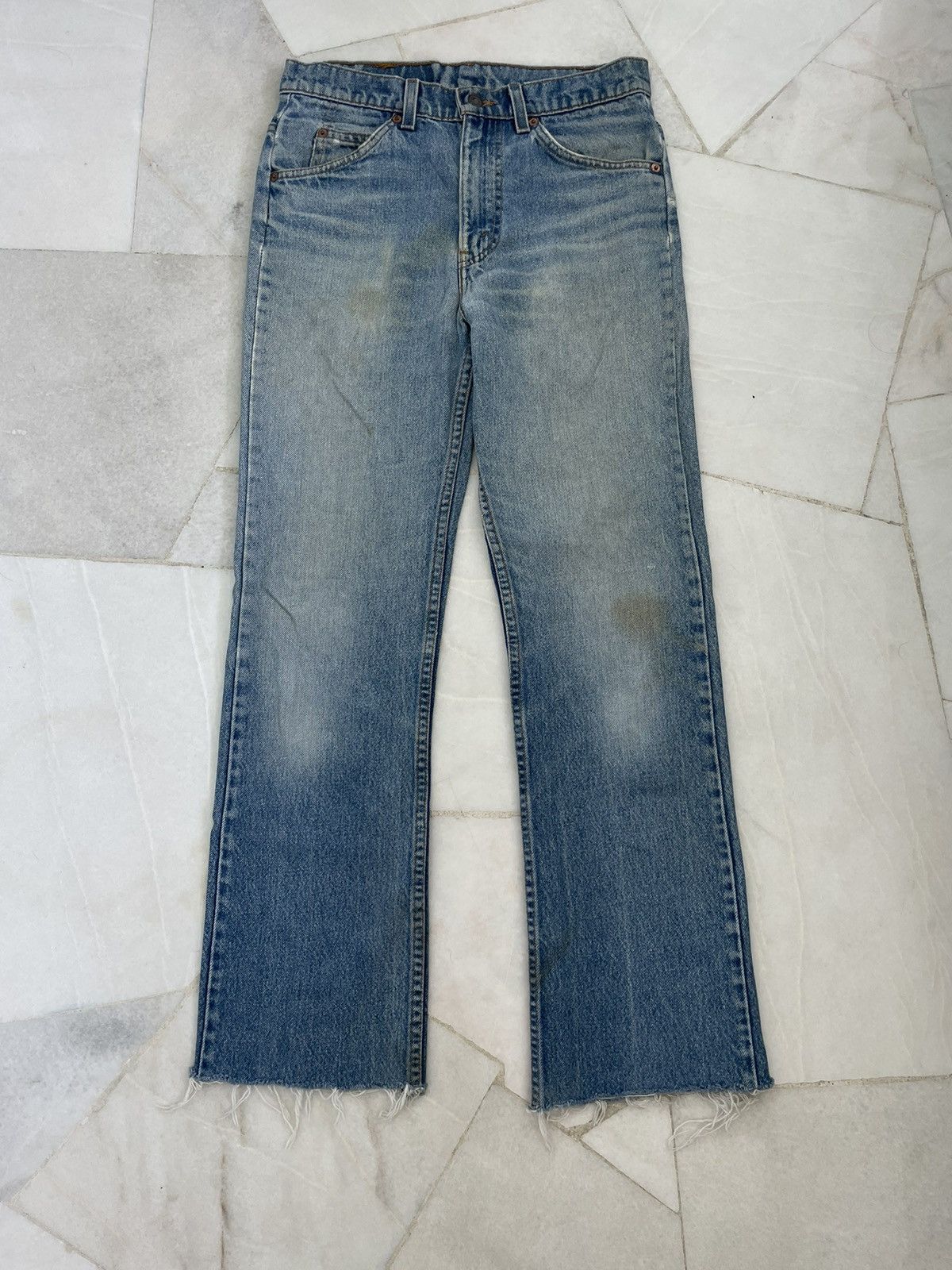 Levi's × Vintage Vintage Levis 517 Orange Tag Flare Jeans Size US 30 / EU 46 - 1 Thumbnail