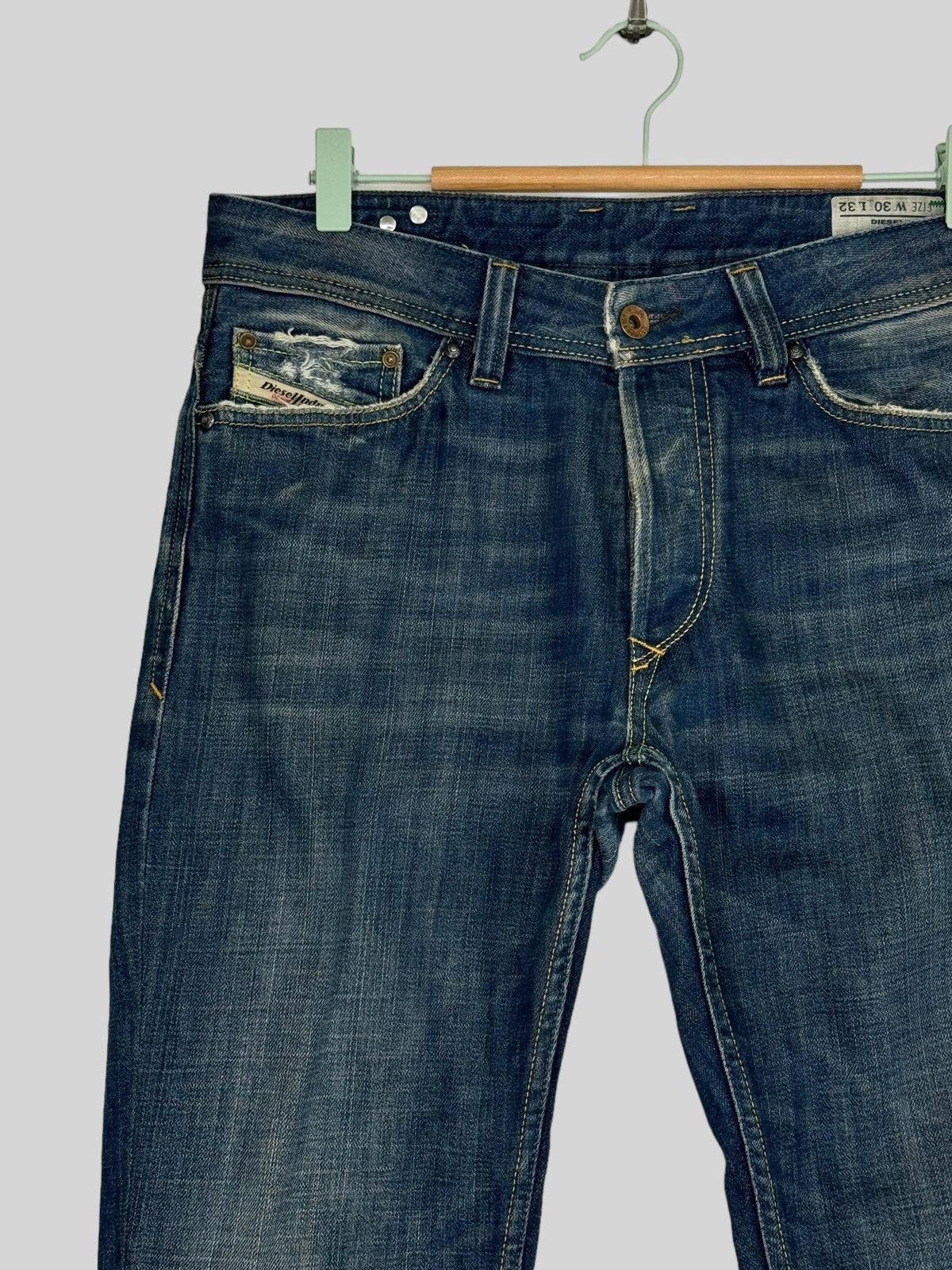 Diesel × Hysteric Glamour × Japanese Brand VTG DIESEL INDUSTRY DISTRESSED MOD VIKER MUD WASH DENIM Size US 31 - 4 Thumbnail