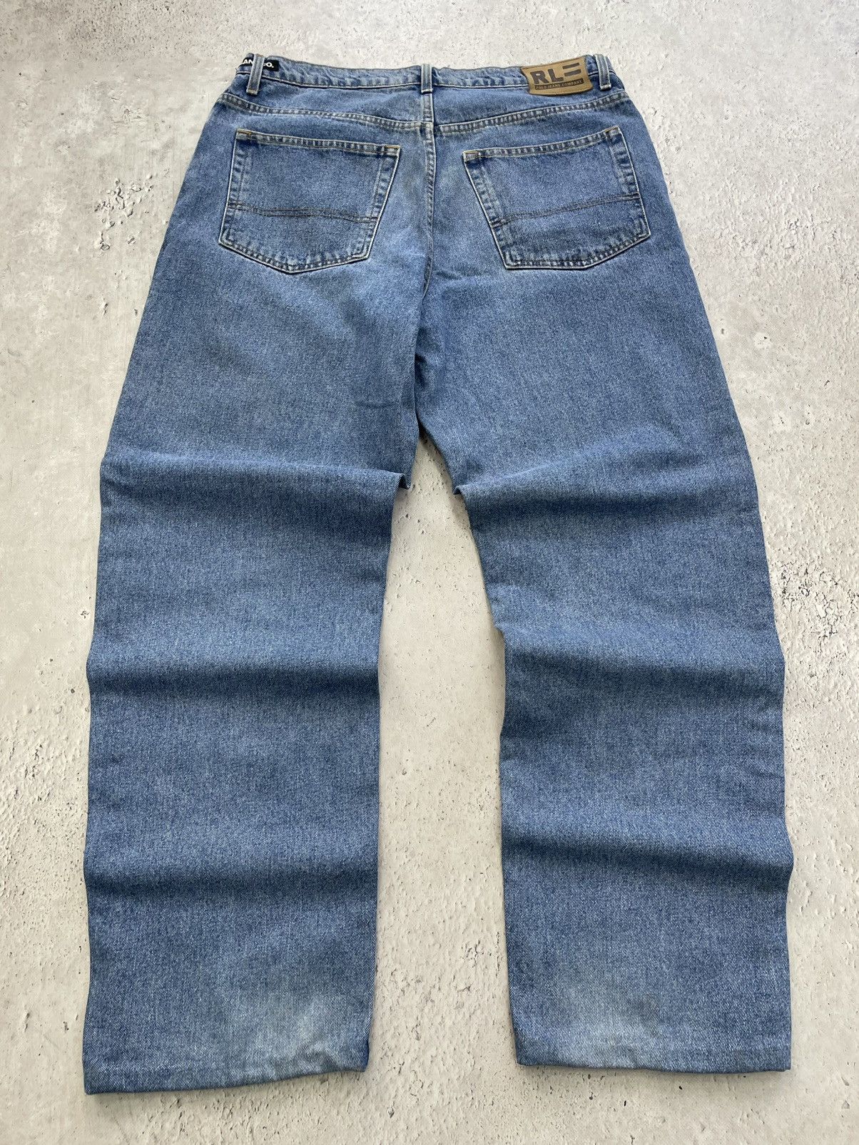 Polo Ralph Lauren Polo Ralph Lauren Denim baggy pants retro style Size US 34 / EU 50 - 10 Thumbnail