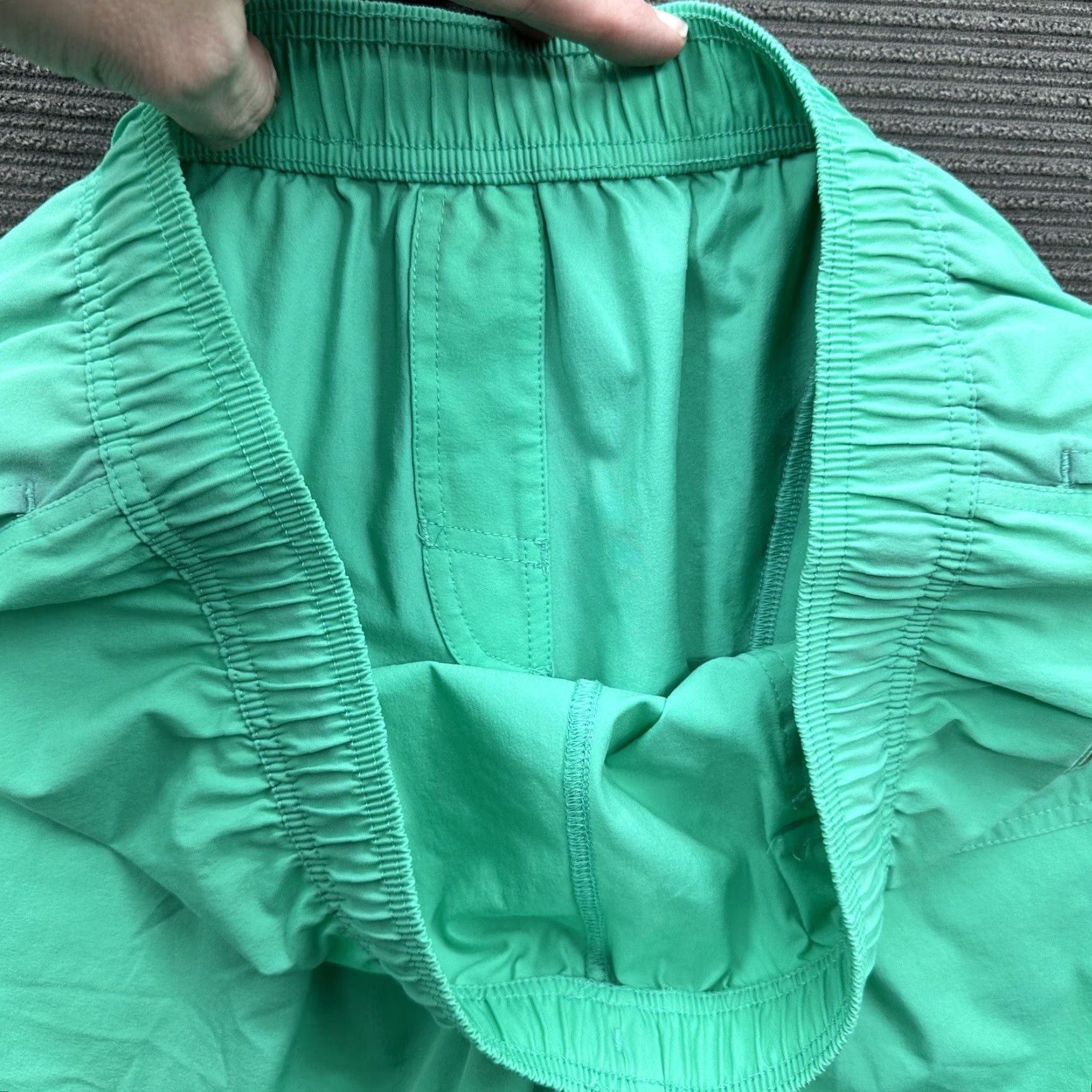Vintage Bamboo Shorts Men 32 Green Beach Board Inseam 8 in Casual Regular Pockets Logo Attachment Size US 32 / EU 48 - 6 Thumbnail