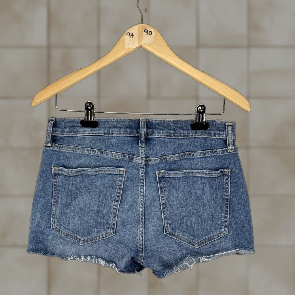 Banana Republic Banana Republic Women's Cutoff Denim Jean Shorts 27 Mid Rise Side Stripe 2in Inseam Blue Regular Size 27" / US 4 / IT 40 - 1 Thumbnail
