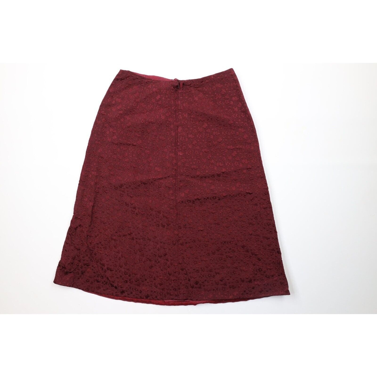 Vintage Vintage 50s 60s Rockabilly Silk Jacquard Flower Pencil Skirt Size 26" / US 2 / IT 38 - 7 Thumbnail