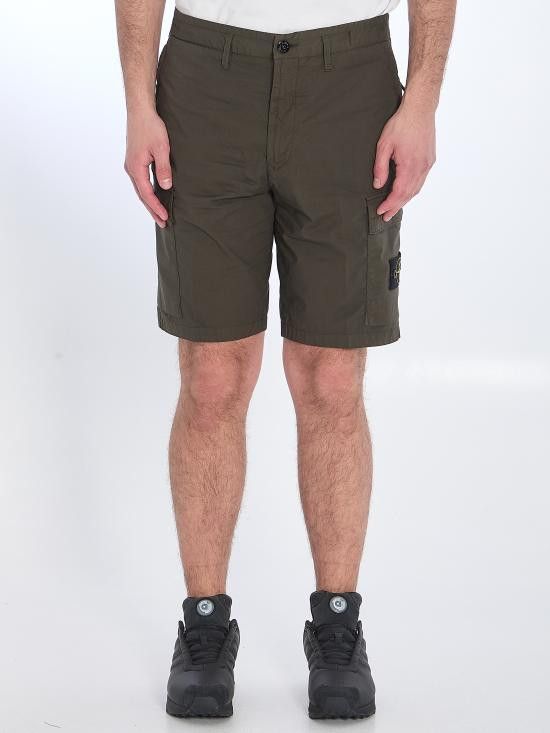 Stone Island STONE ISLAND Men Shorts K1S15L100L08 GREEN Size US 31 - 1 Thumbnail