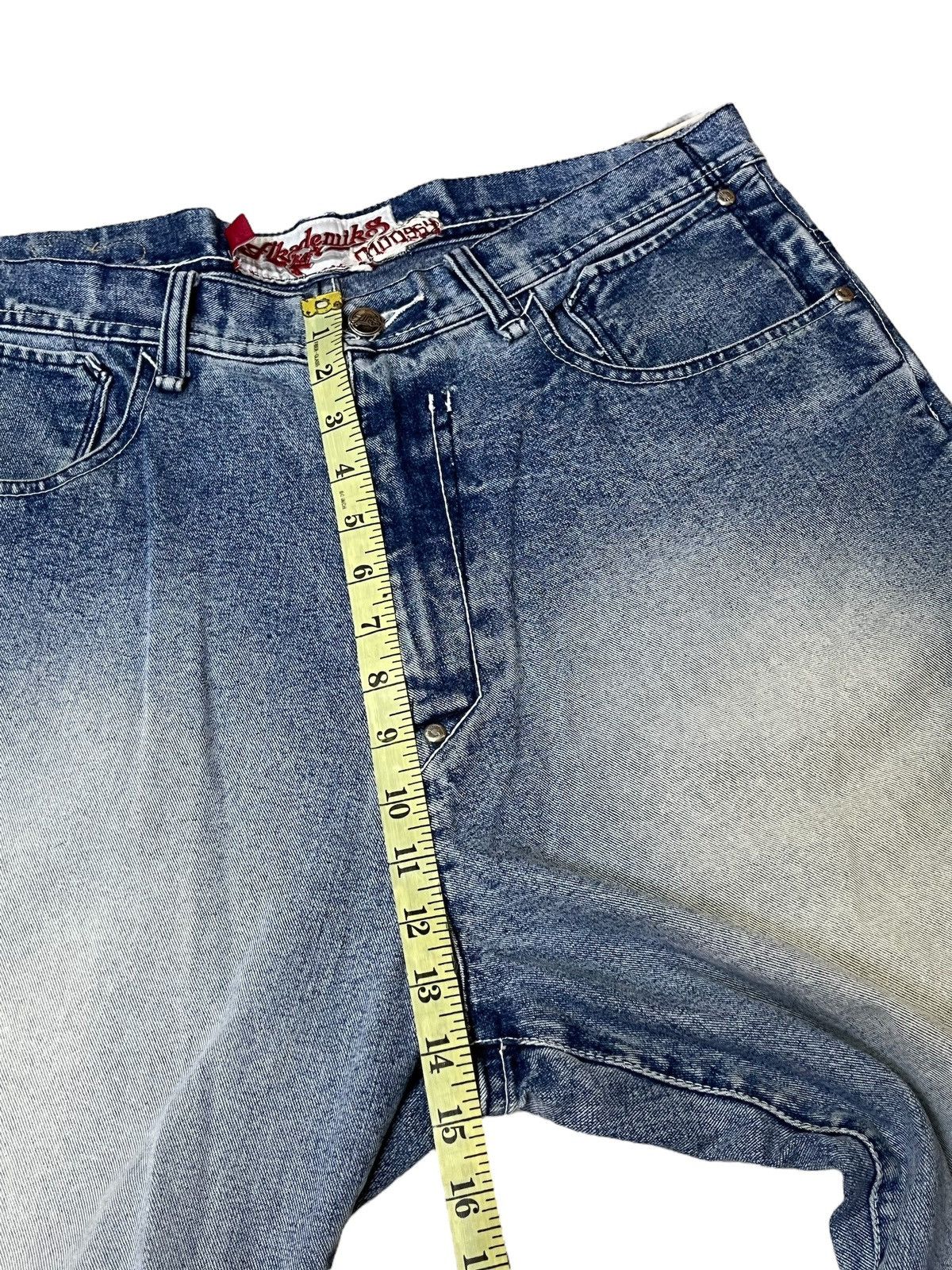 Akademiks BAGGY🔥VINTAGE AKADEMIKS MOOSY BAGGY INSPIRED JNCO JEANS Size US 35 - 19 Thumbnail