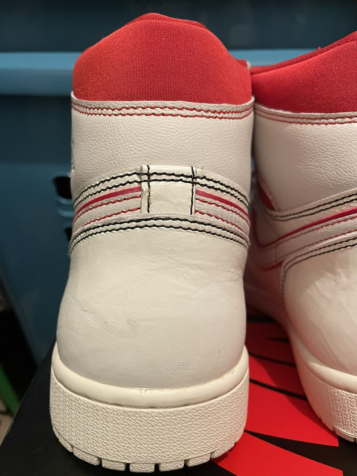 Jordan Brand AIR JORDAN 1 RETRO HIGH OG/ PHANTOM GYM RED Size US 10.5 / EU 43-44 - 13 Thumbnail