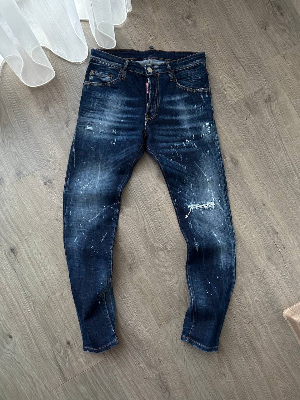 Dsquared2 × Vintage Vintage Disquared2 Denim Big Logo Pants Size US 32 / EU 48 - 9 Thumbnail