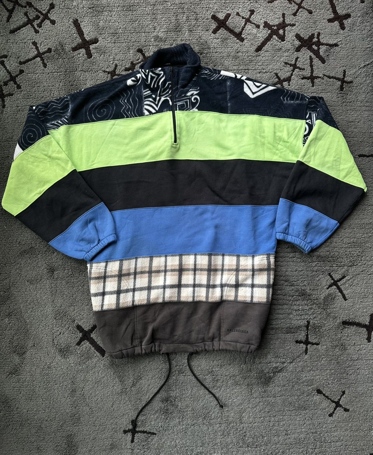 Balenciaga Balenciaga Pre-Fall 2018 Chimney Sweaters Layered Half Zip Size US XS / EU 42 / 0 - 11 Thumbnail