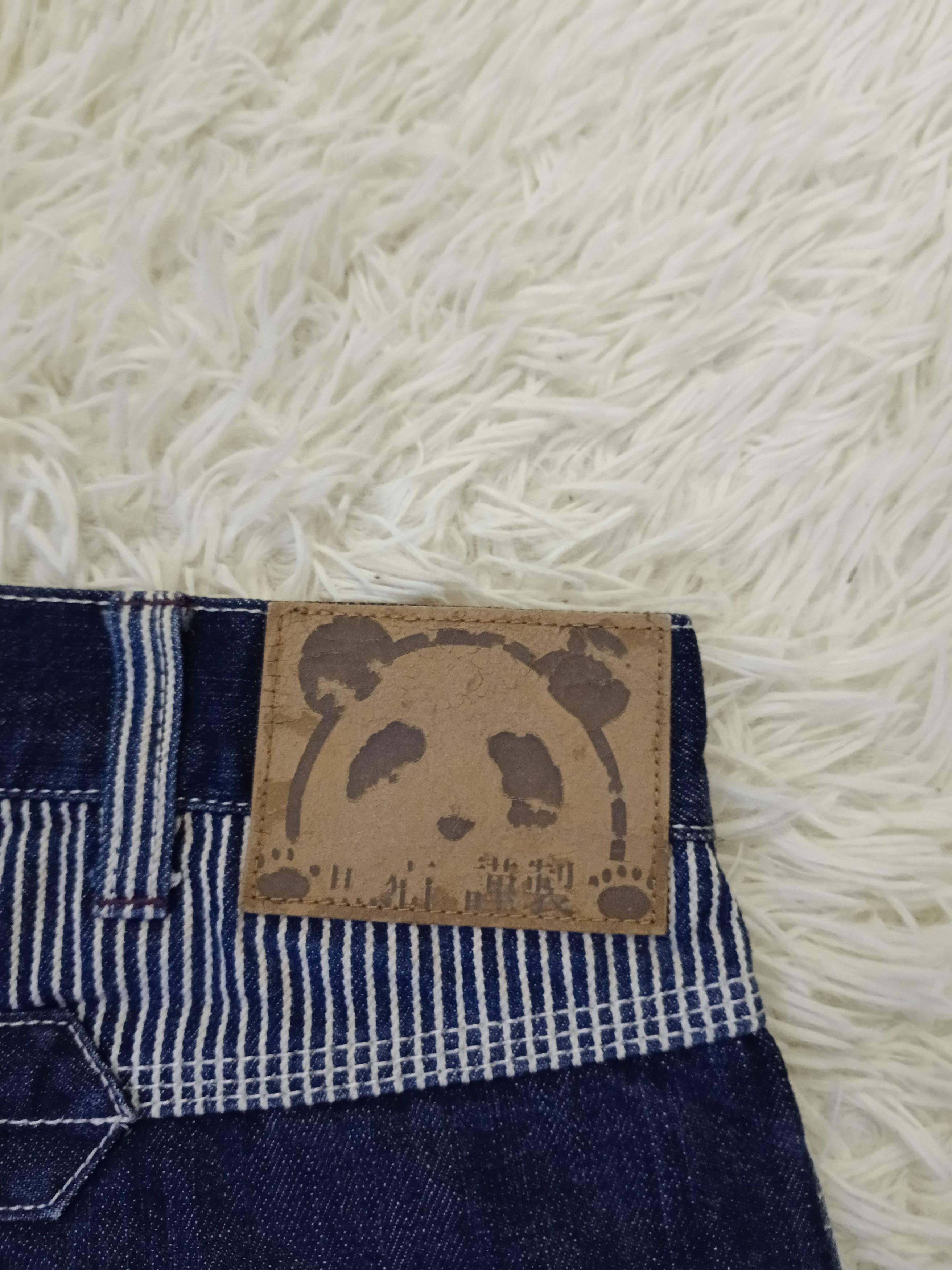 Japanese Brand 2 TONE STRIPE CARPENTER PANDIESTA DENIM PANTS Size US 34 / EU 50 - 8 Thumbnail
