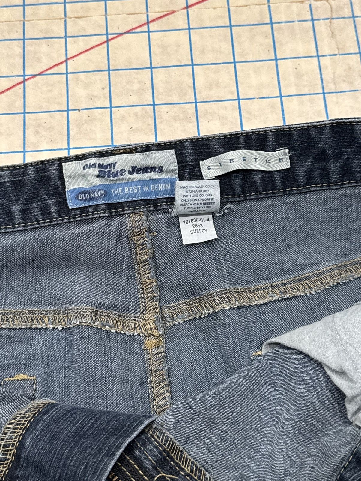 Old Navy Vintage Y2K Old Navy Jean Skirt Women’s Size 14 Dark Blue Size 36" / US 14 / IT 50 - 6 Thumbnail