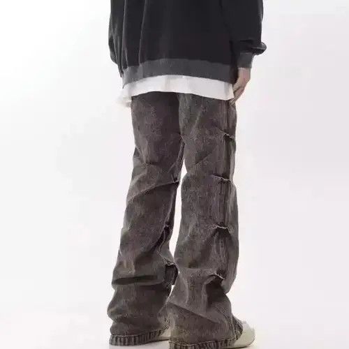 Jean Distressed Wide Leg Pants American Style Size US 32 / EU 48 - 4 Thumbnail