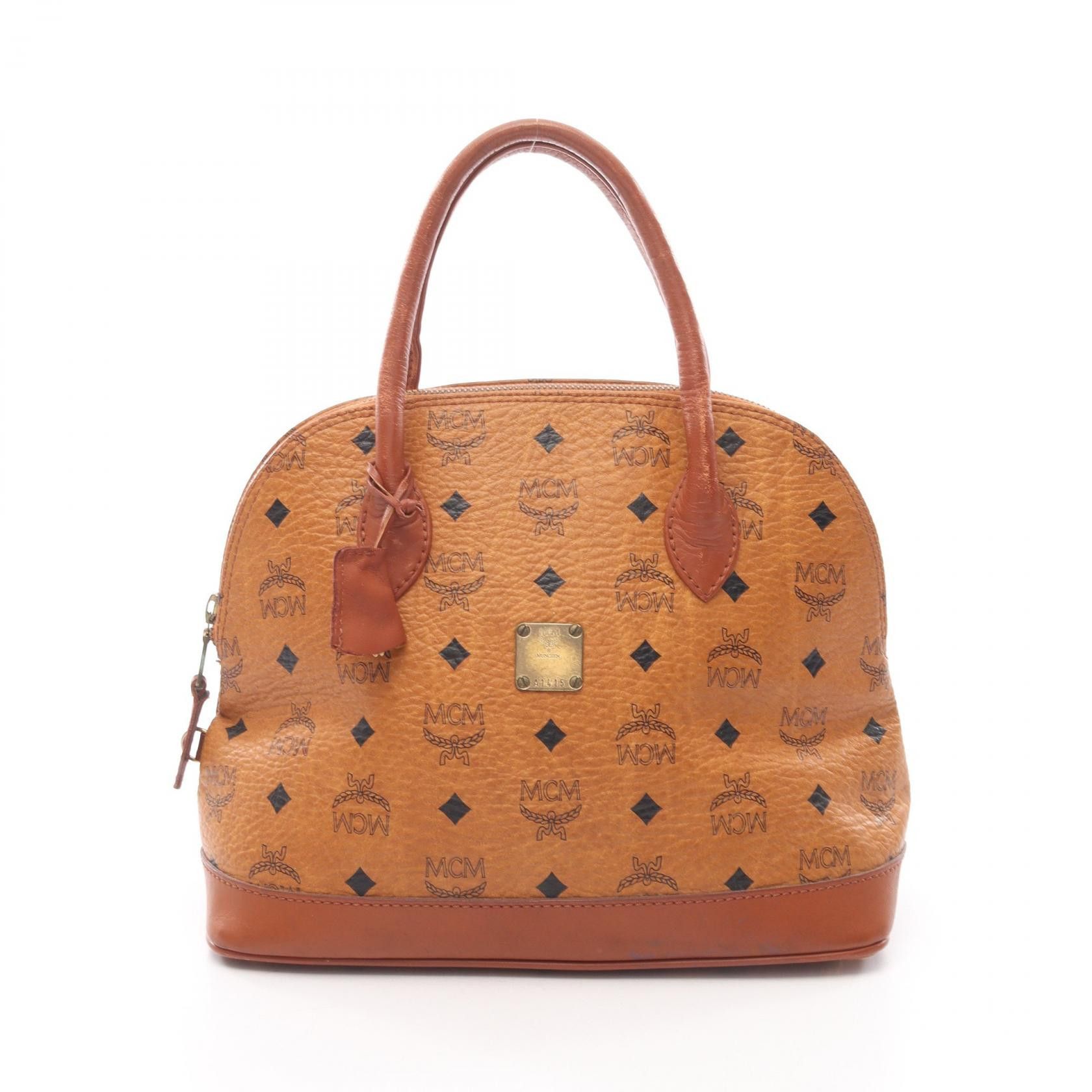 MCM MCM MCM Visetos Leather Handbag Leather Handbag DUTY FREE for USA Size ONE SIZE - 1 Thumbnail