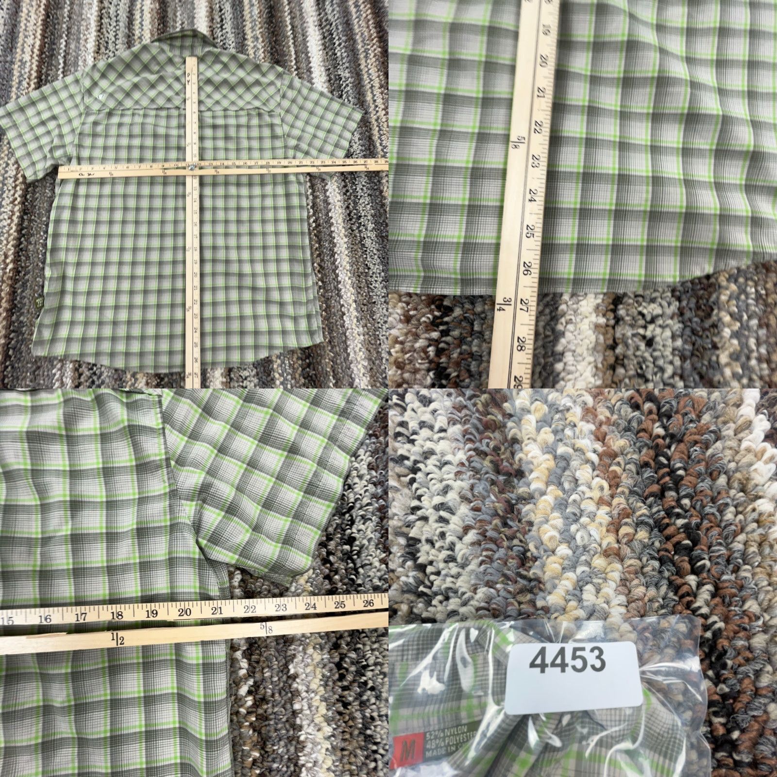 Vintage Howler Bros Shirt Men Medium Green Plaid Button Up Performance Hiking Camp Size US M / EU 48-50 / 2 - 8 Thumbnail