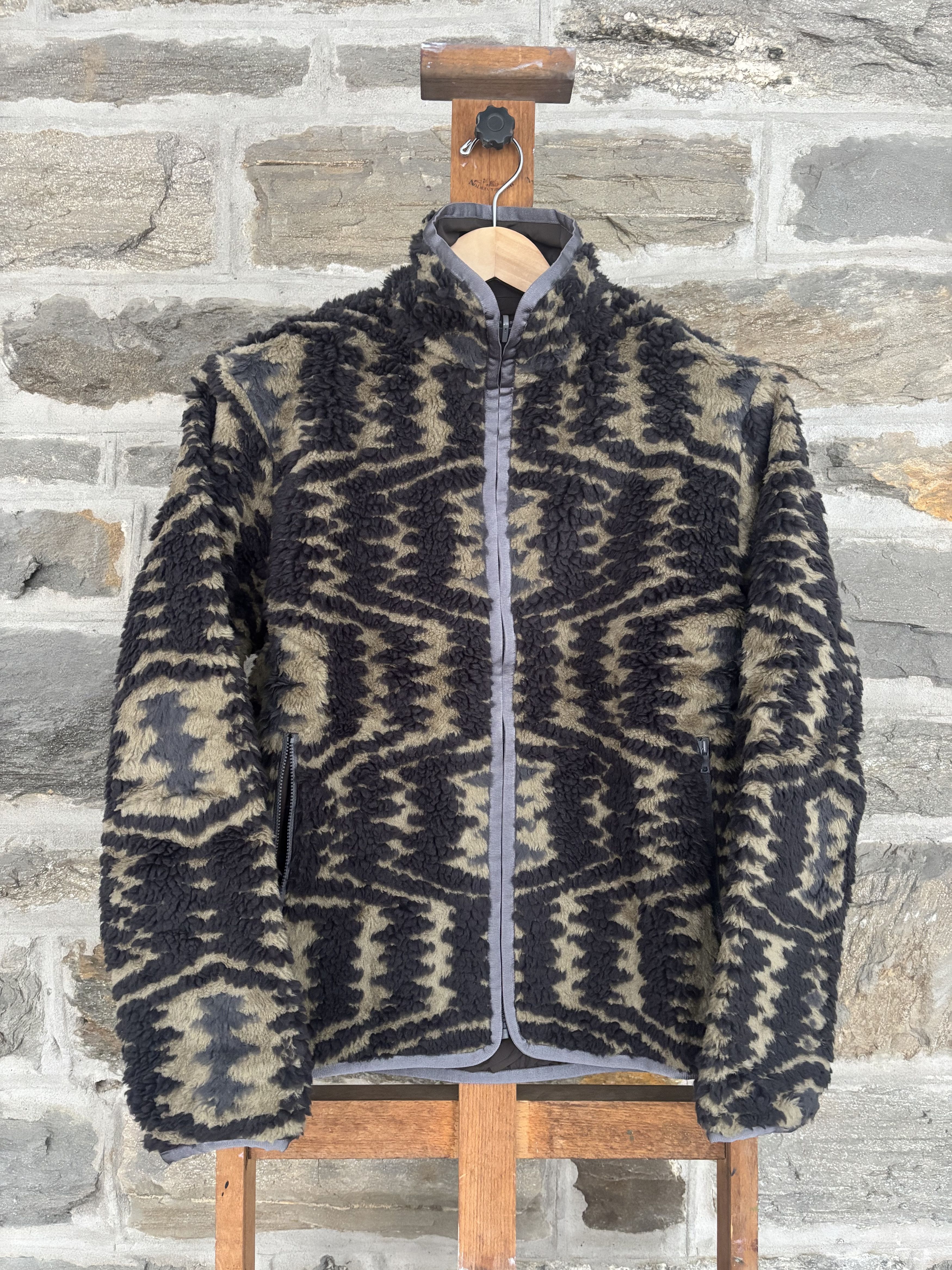 John Elliott Reversible Beige & Black Polar Fleece Jacket Size US M / EU 48-50 / 2 - 1 Thumbnail