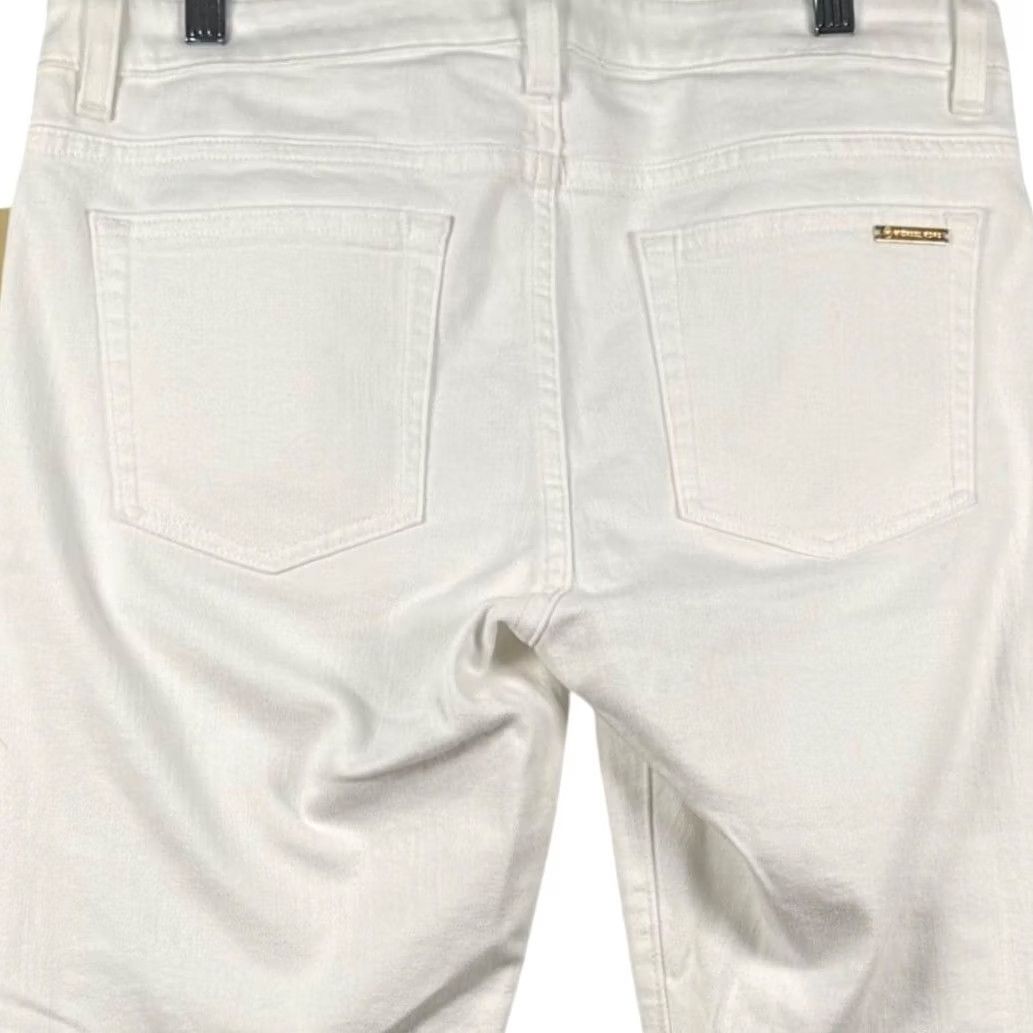 Michael Kors Michael Kors Izzy Skinny Jeans 8 White Gold Hardware Designer JS69CCYTK6 Coastal Size 30" / US 8 / IT 44 - 5 Thumbnail