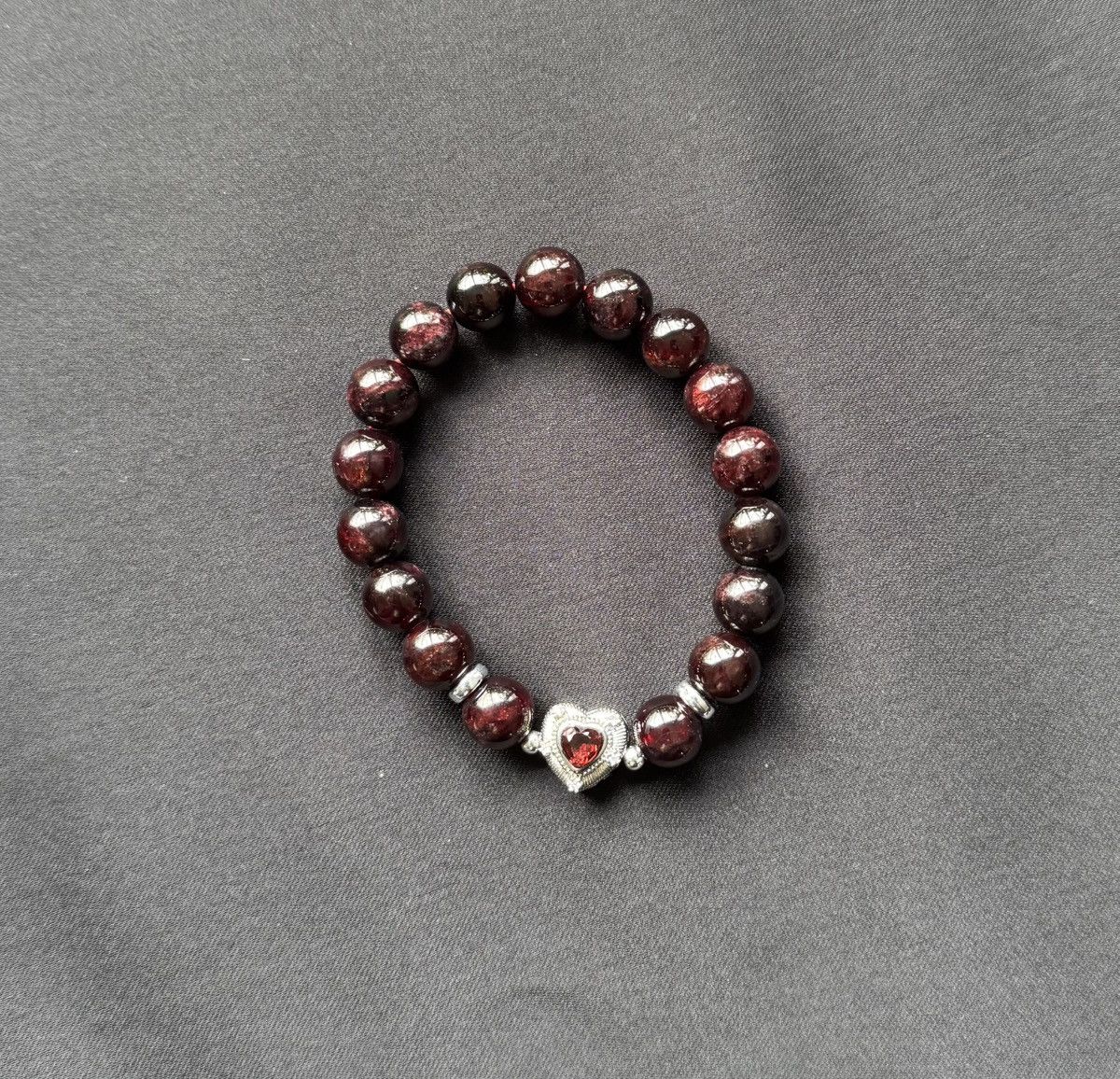 Handmade Garnet Bracelet Size ONE SIZE - 2 Thumbnail