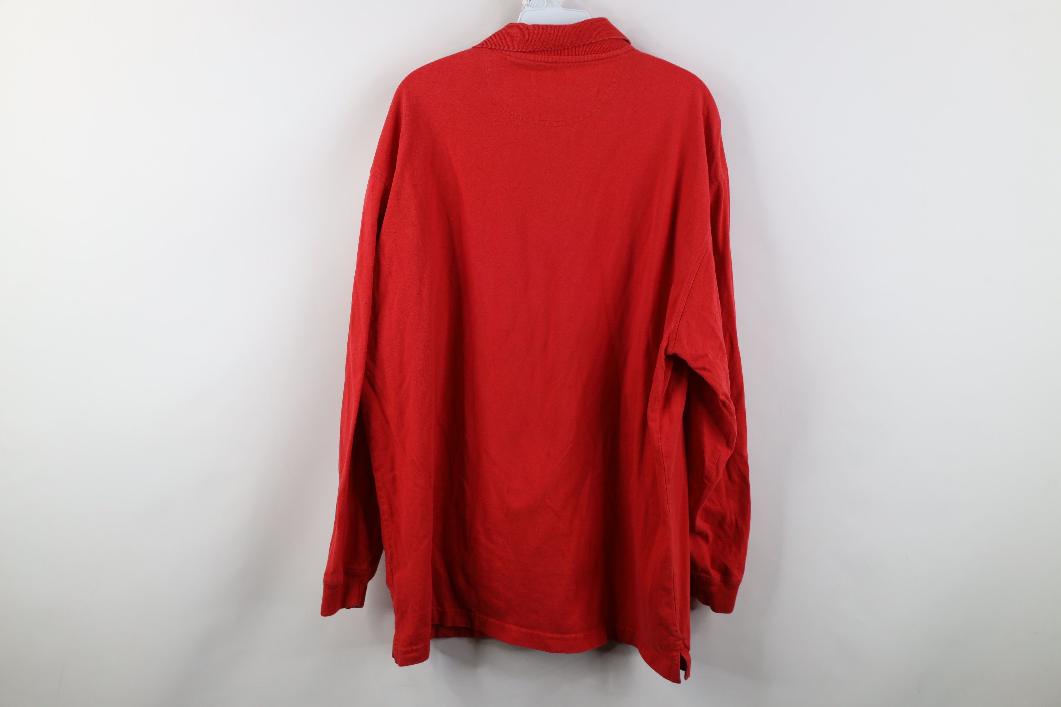 Vintage Vintage 90s United States of America Flag Long Sleeve Polo Size US L / EU 52-54 / 3 - 11 Thumbnail
