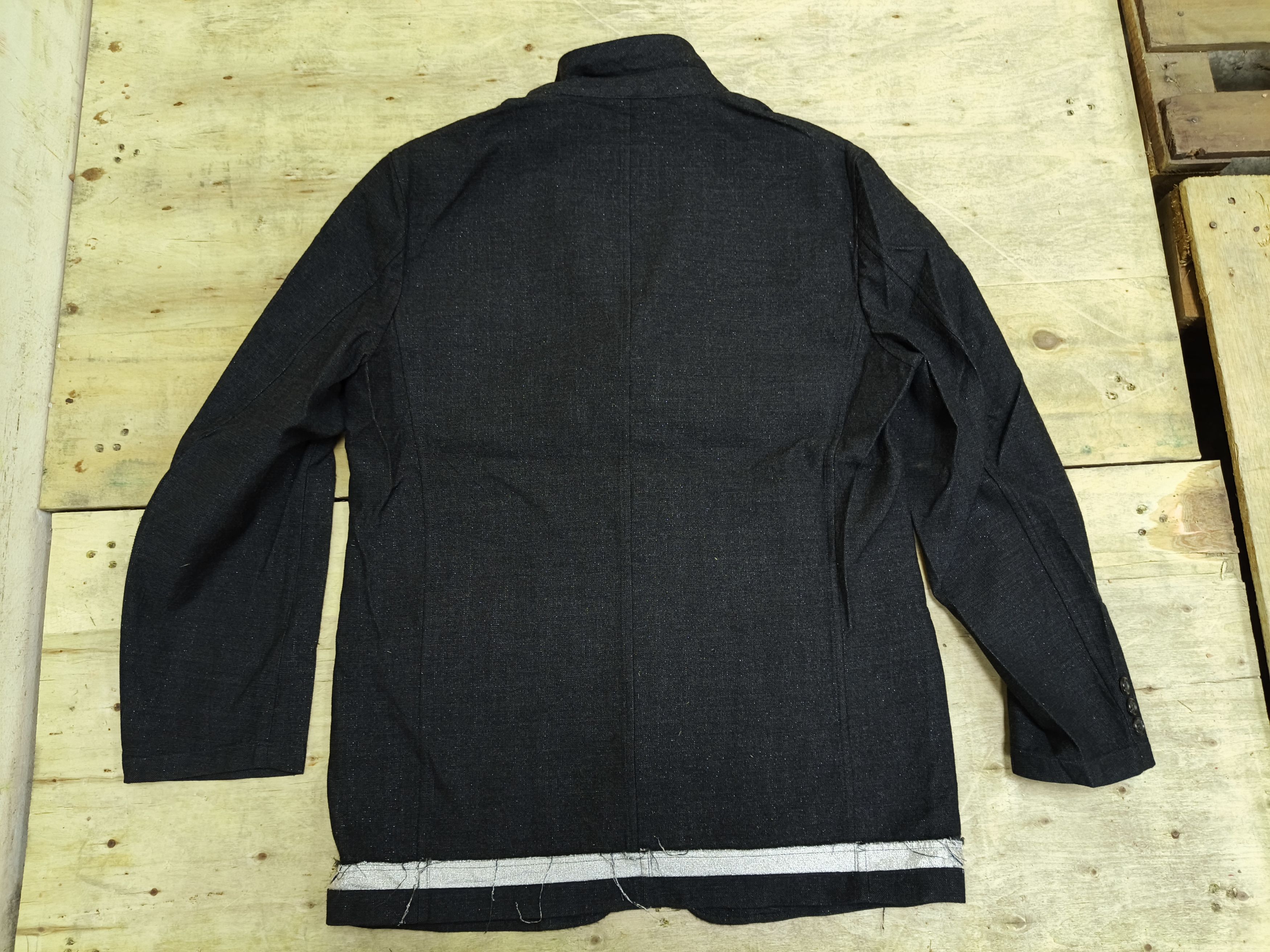 Comme des Garcons Homme Vtg 🔥 CDG Homme AD2002 Tanaka Silver Hem Switch 002 Size 44L - 14 Thumbnail