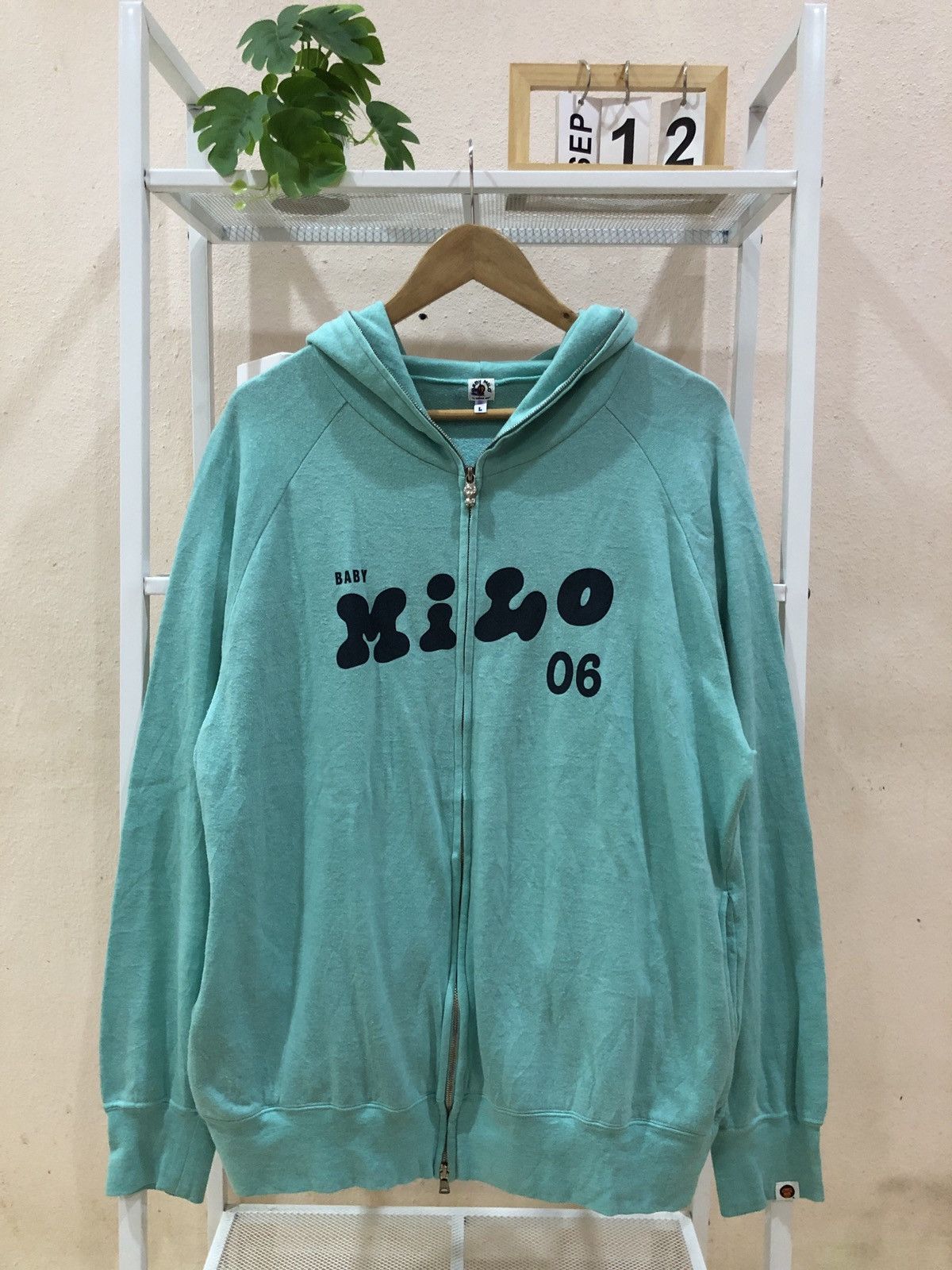 Bape OG 2006 A Bathing Ape Baby Milo Turquoise Full Zip Hoodie Size US L / EU 52-54 / 3 - 1 Thumbnail