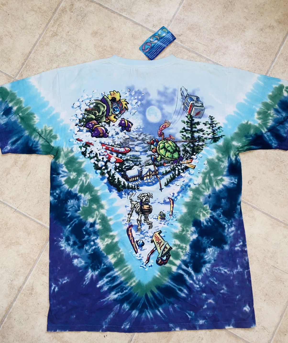 Flatbush Zombies × Grateful Dead × Vintage Grateful Dead 90s Snow Vintage Tee NikeSB Pleasures Size US L / EU 52-54 / 3 - 5 Thumbnail