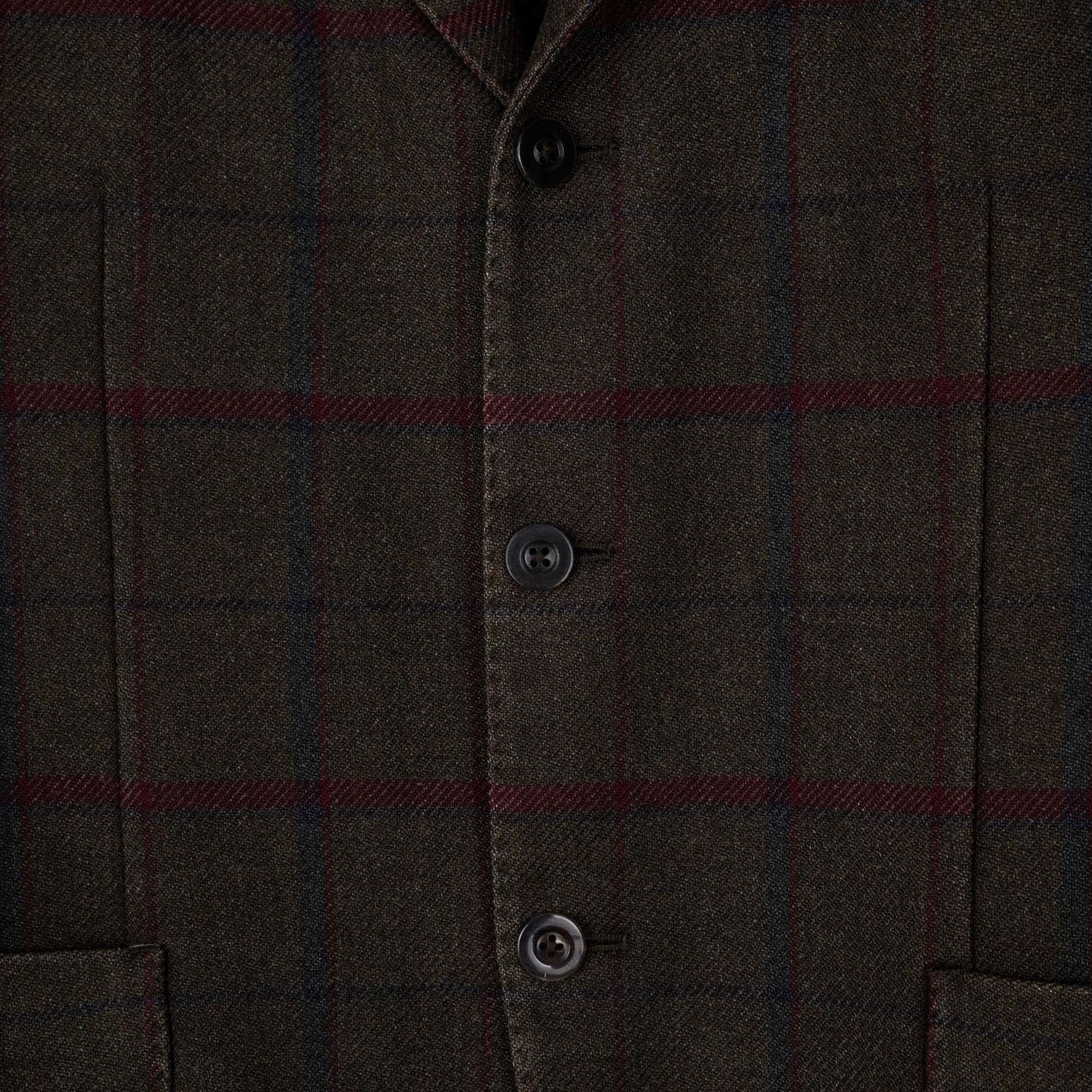 Boglioli Boglioli Brown Plaid Wool Blend Tailored Blazer K Jacket Size US L / EU 52-54 / 3 - 6 Thumbnail