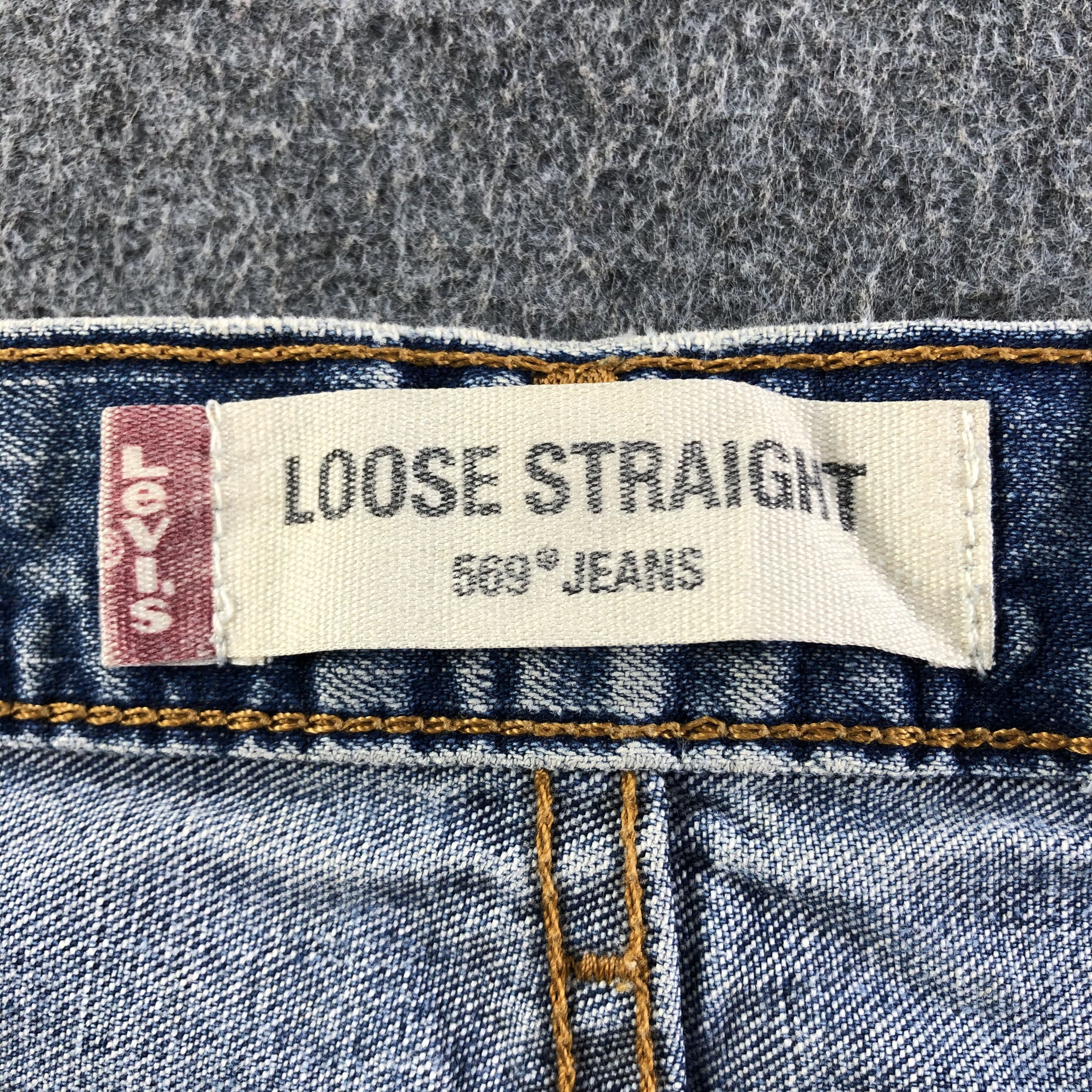 Levi's Vintage Blue Wash Levis 569 Jeans-J3362 Size US 37 - 10 Thumbnail