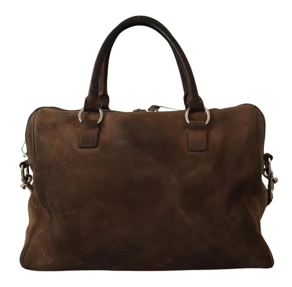 Dolce & Gabbana Dolce & Gabbana Cognac Leather Crossbody for Travel & Gym Size ONE SIZE - 4 Thumbnail