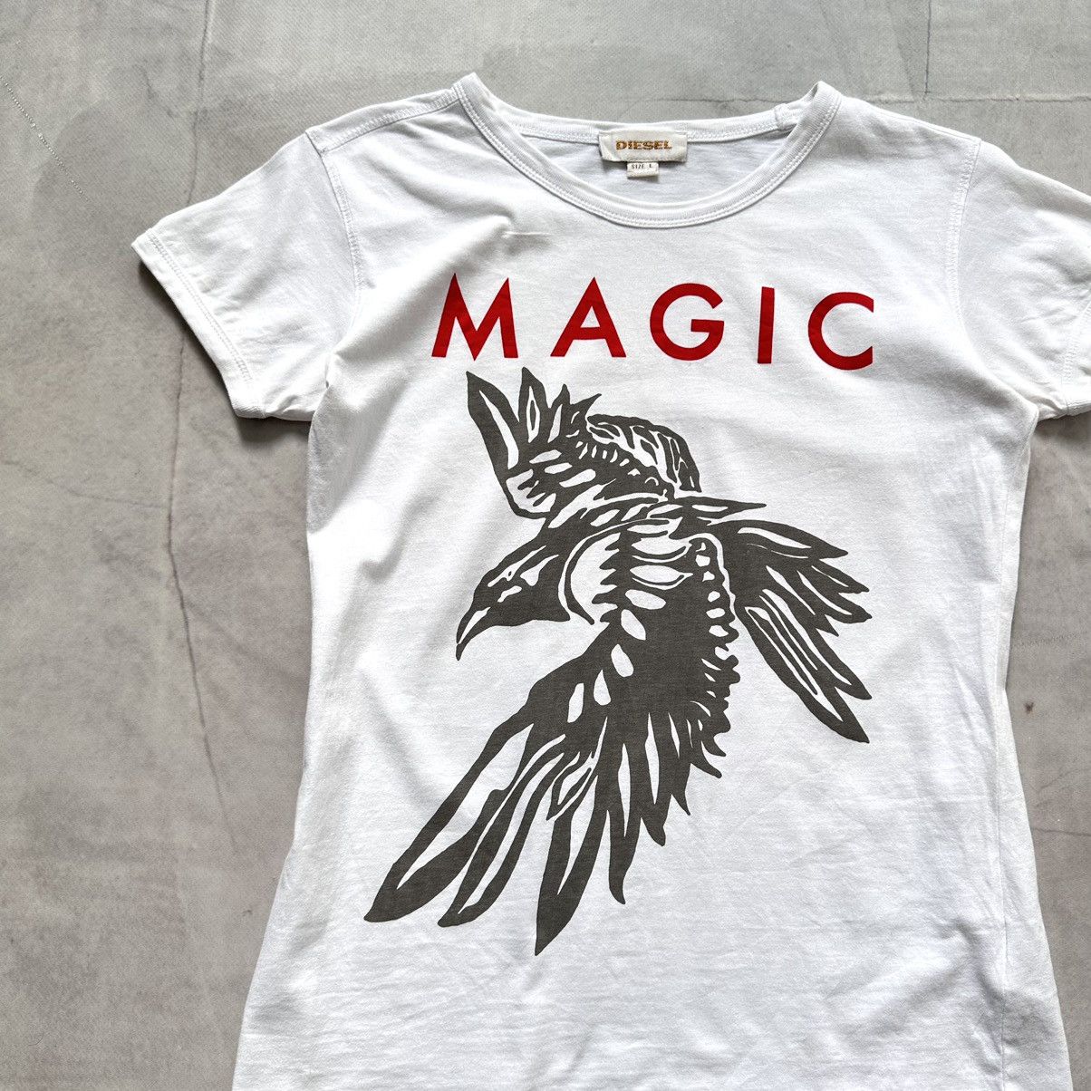 Diesel Vintage Diesel Magic Crow Print T Shirt Hysteric Glamour Size L / US 10 / IT 46 - 2 Thumbnail