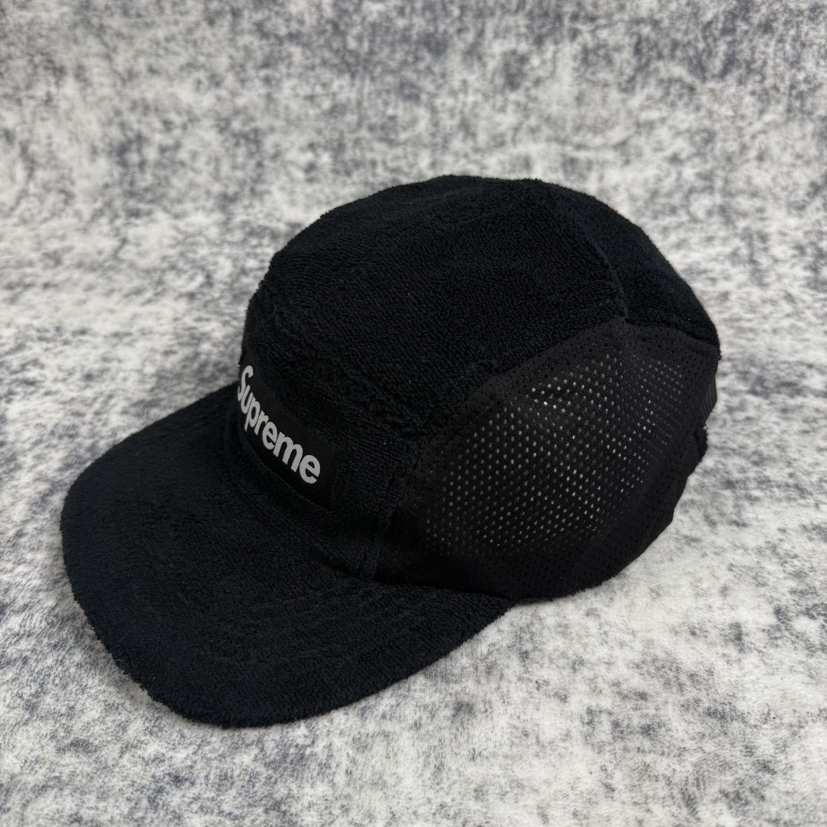 Supreme Supreme Fleece Mesh Side Camp ‘Black’ Cap Size ONE SIZE - 2 Thumbnail