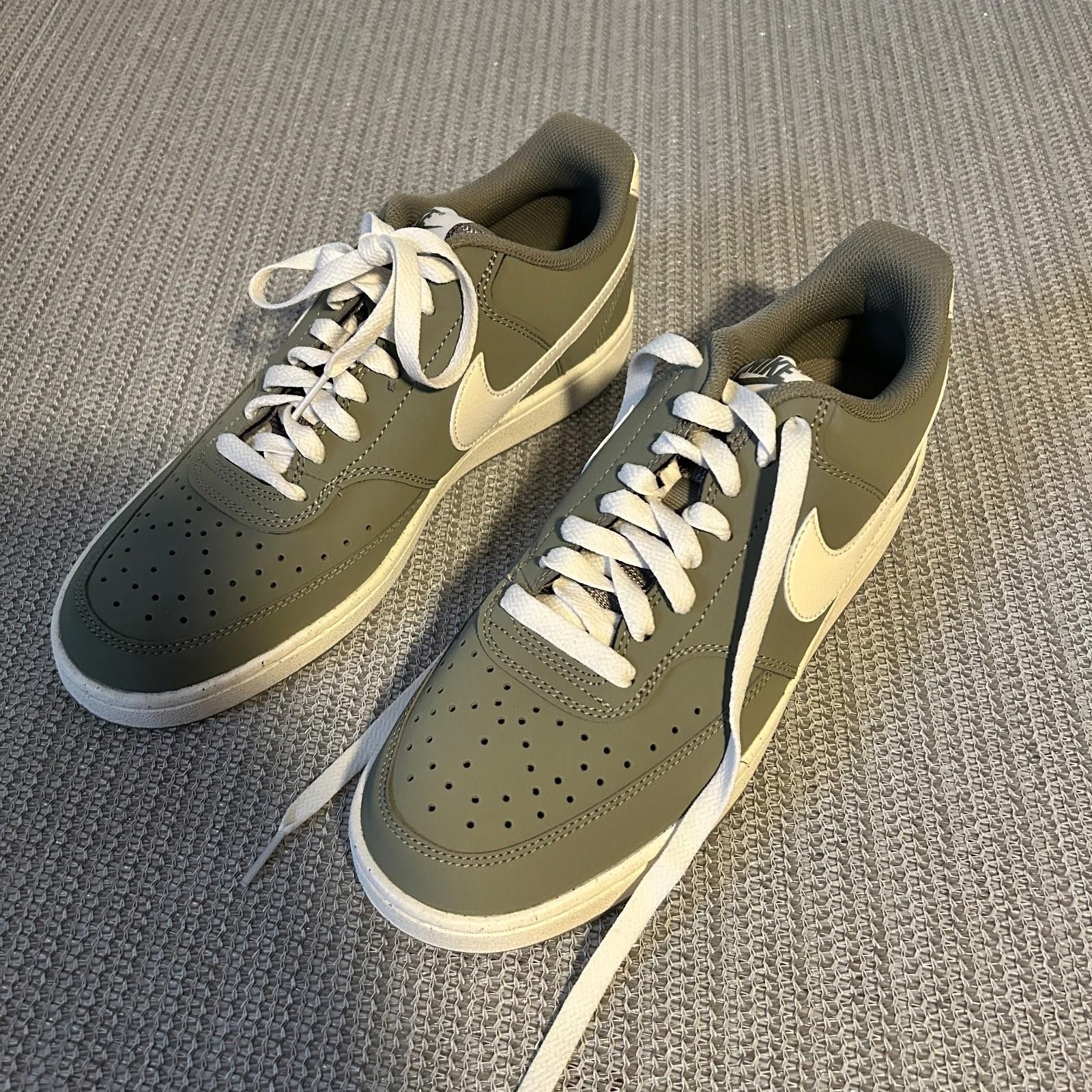 Nike Size 8.5 - Nike Court Vision Premium Low Light Army Sail Size US 8.5 / EU 41-42 - 1 Thumbnail