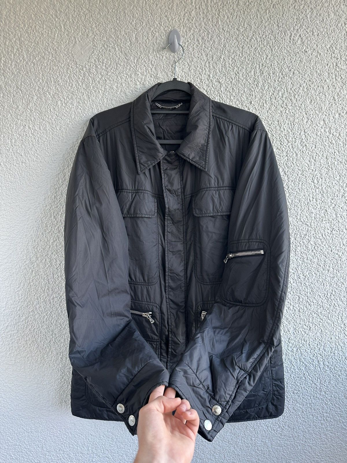 Dolce & Gabbana Dolce&Gabbana Multipocket Military Cargo Black Nylon Jacket Size US L / EU 52-54 / 3 - 4 Thumbnail
