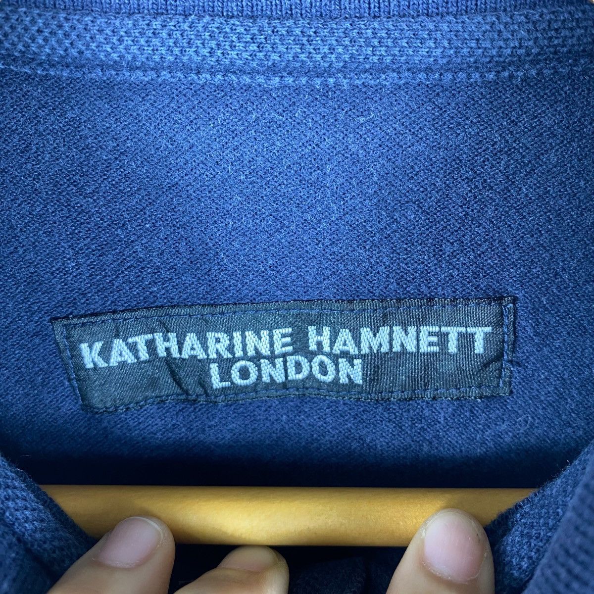 Katharine Hamnett London Vintage KATHARINE HAMNETT LONDON Small Logo Polo Shirt Large Size US L / EU 52-54 / 3 - 5 Thumbnail