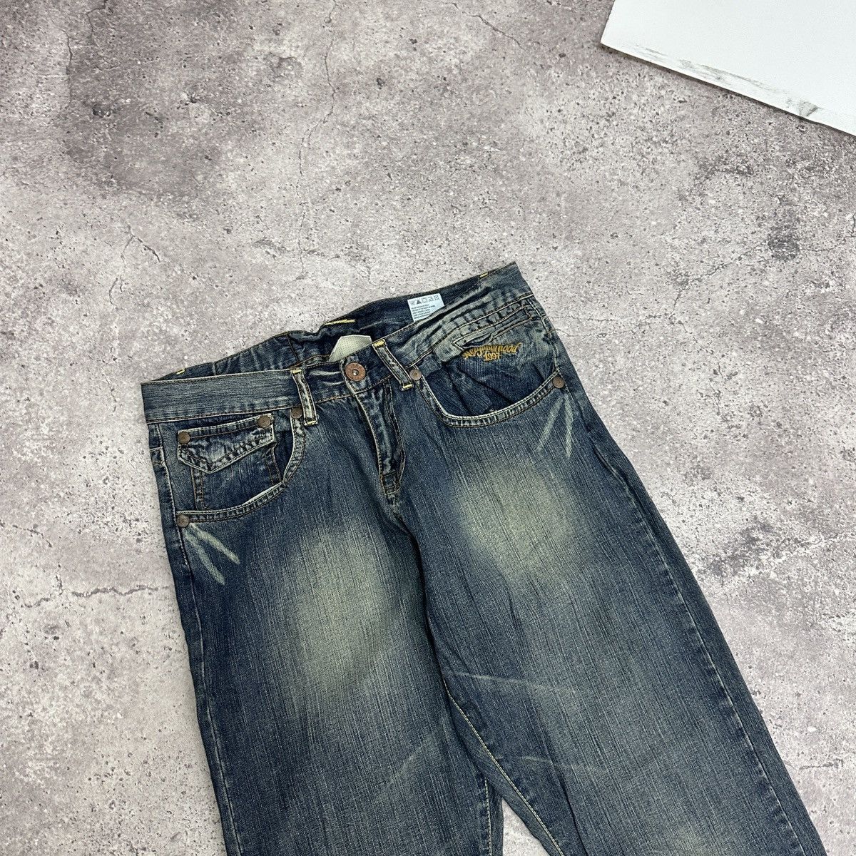Neighborhood Vintage 90s Neighborhood NYC Straight jeans y2k og hype rare Size US 31 - 8 Thumbnail