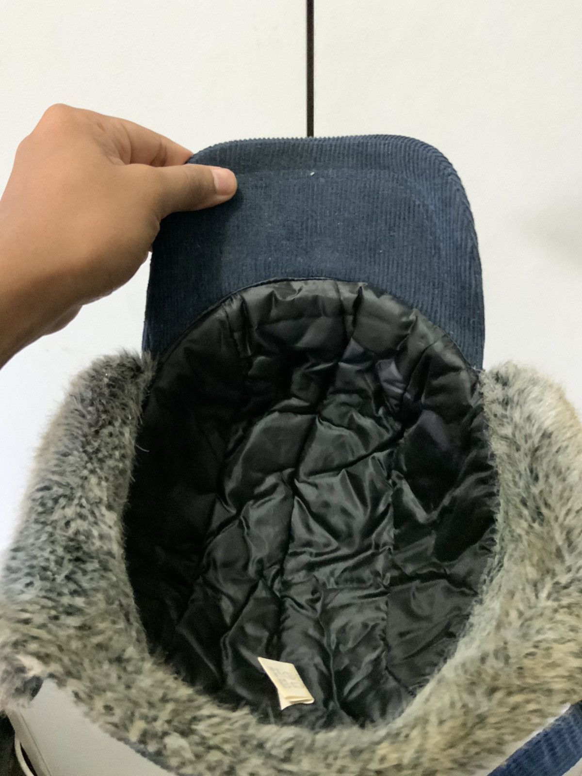 Japanese Brand Reliable Corduroi Fade Mohair Fur Ski Hat Cap Size ONE SIZE - 8 Thumbnail