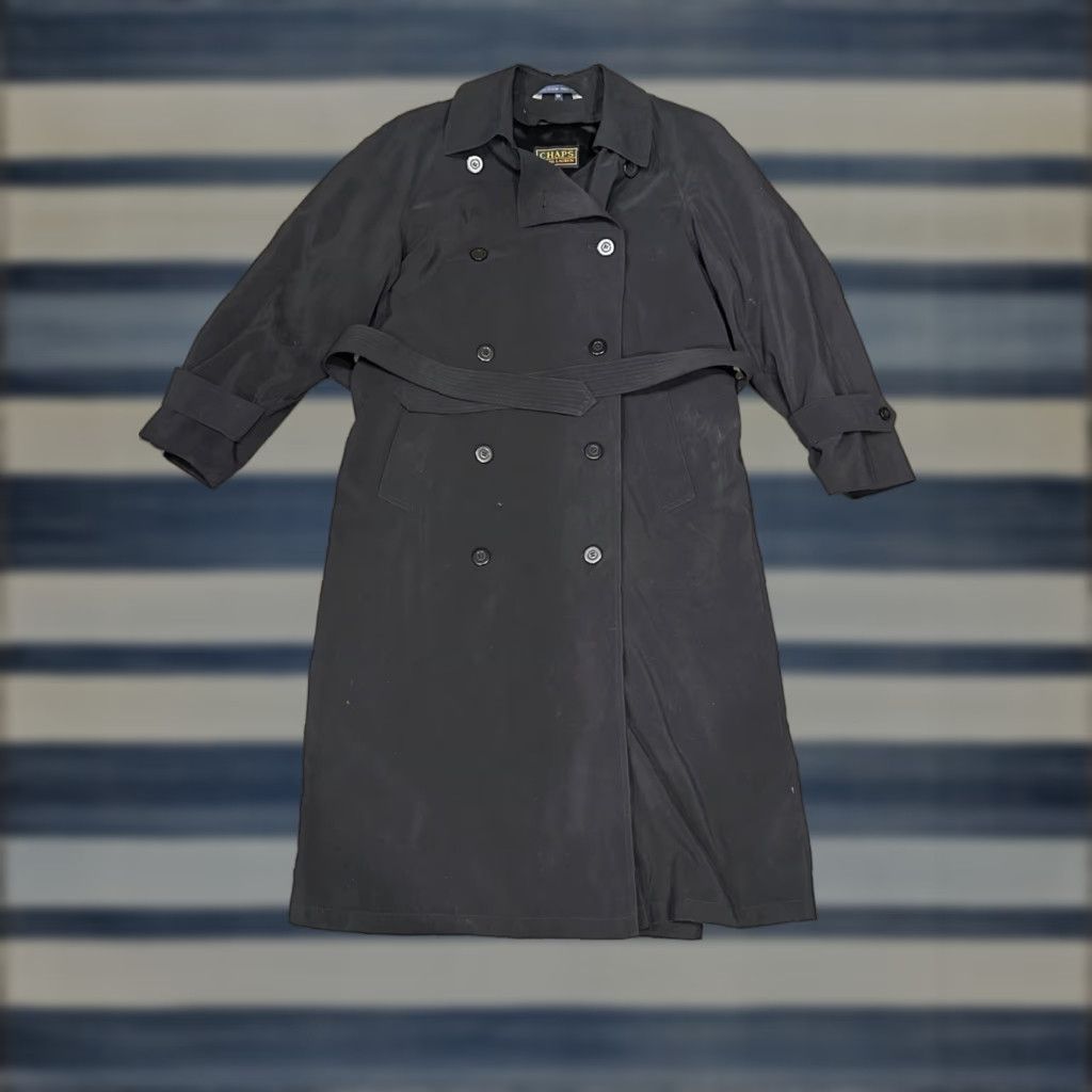 Ralph Lauren Chaps Ralph Lauren Men's Jacket Trench Coat 42L Black Polyester Long Sleeve Zip Regular Shirt/Coat Mens Size US XS / EU 42 / 0 - 1 Thumbnail