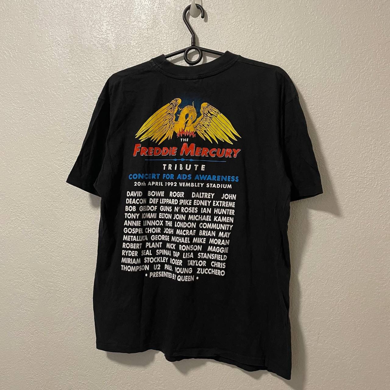 Band Tees Freddie Mercury 1992 Tribute Queen vintage tee t shirt Size US L / EU 52-54 / 3 - 2 Thumbnail