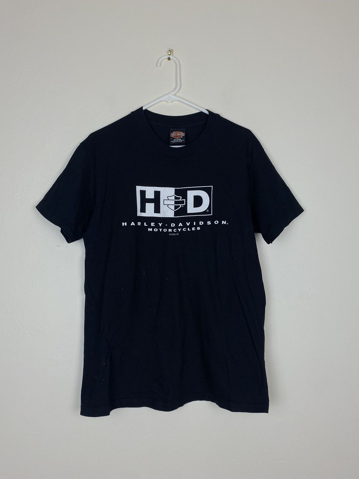 Harley Davidson Vintage Harley Davidson 2000 Black Tee T Shirt y2k Size US M / EU 48-50 / 2 - 1 Thumbnail
